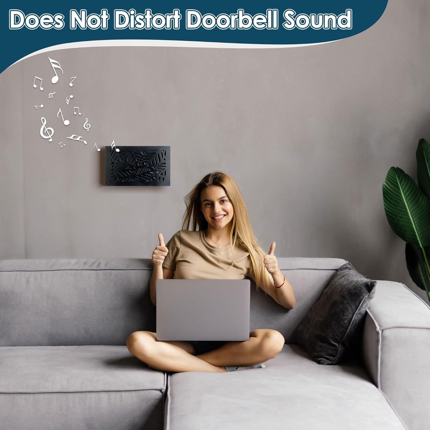 Caja Cubierta de Timbre Saillong de Madera Negra 24.4x15.2cm