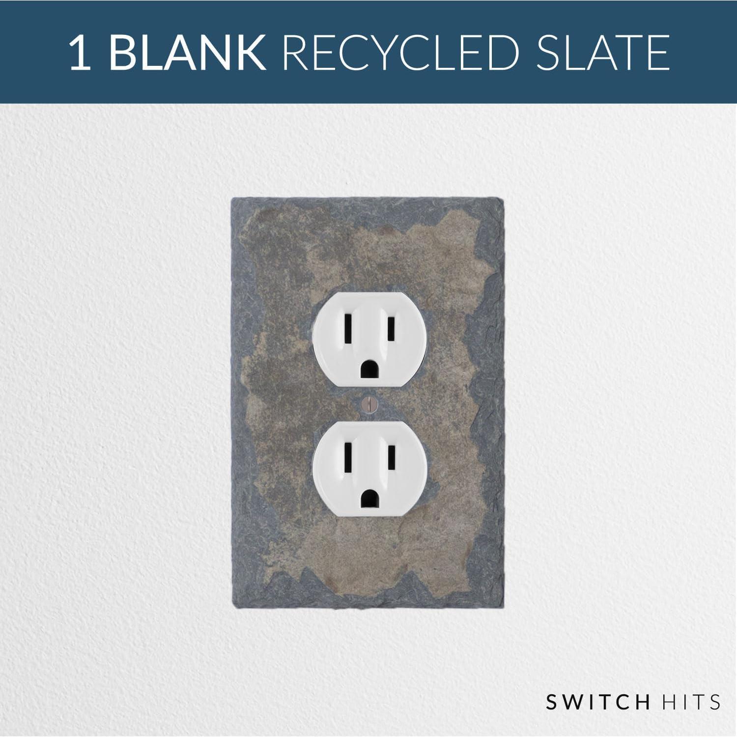 Placa de Pared SWITCH HITS 1 Dúplex Pizarra Reciclada 8.26x12.7cm