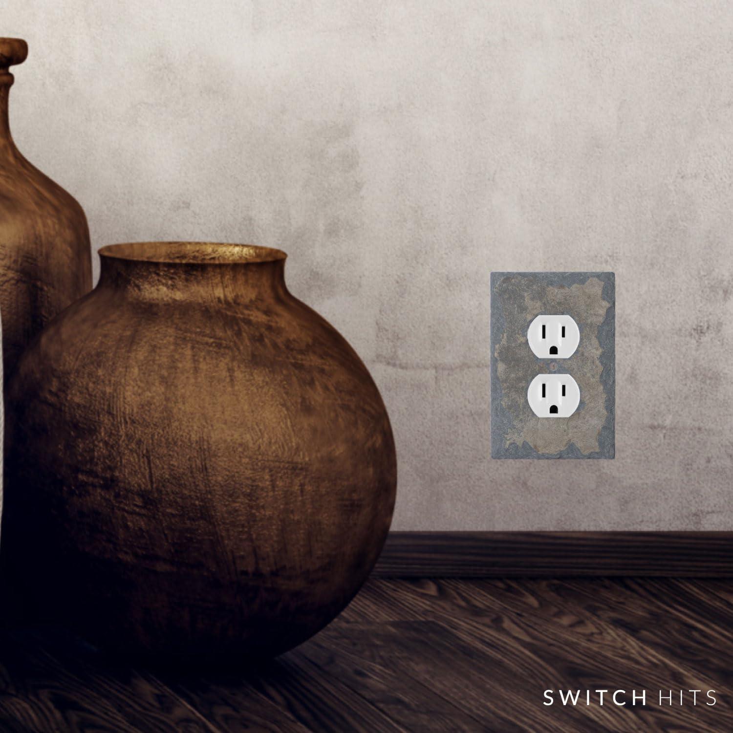 Placa de Pared SWITCH HITS 1 Dúplex Pizarra Reciclada 8.26x12.7cm