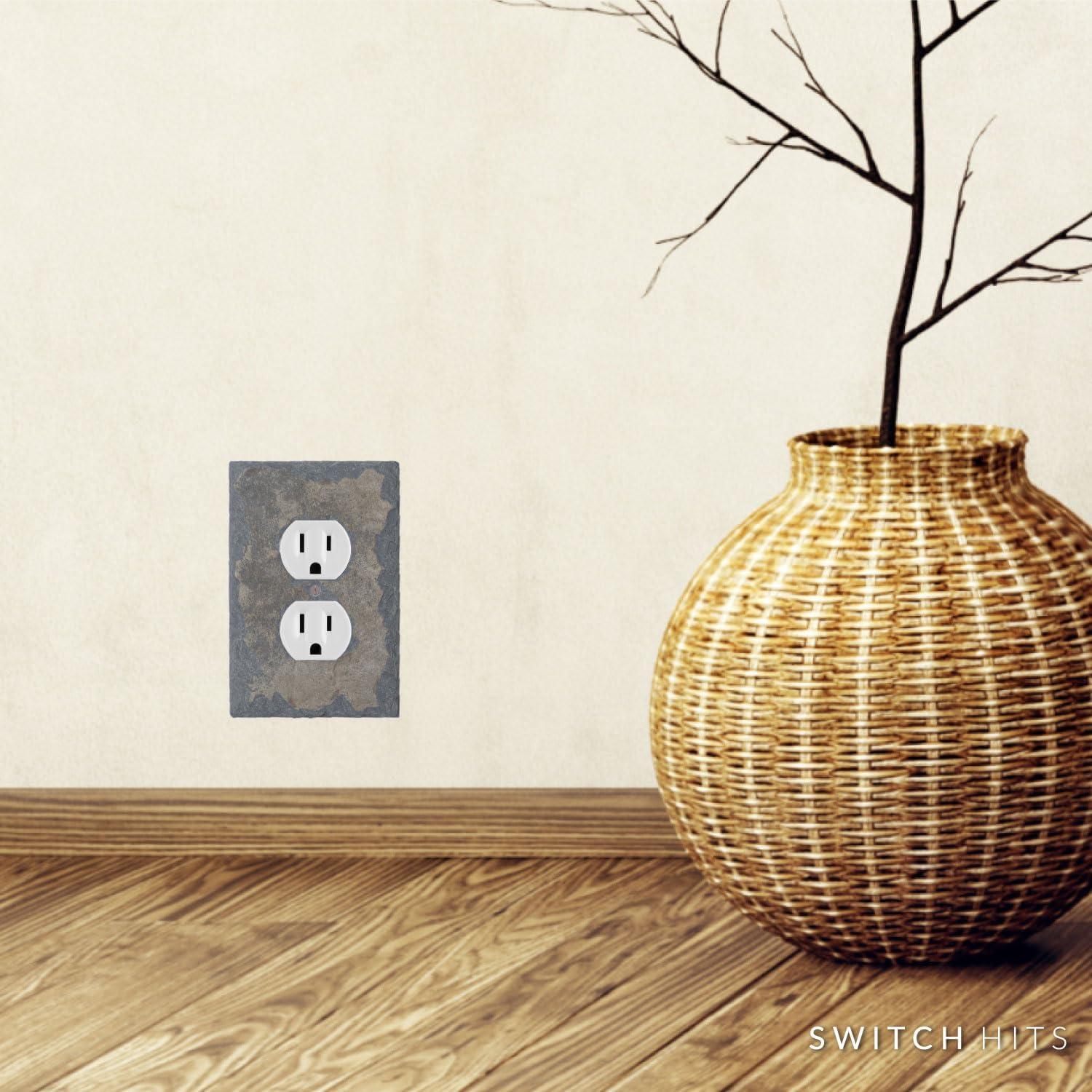 Placa de Pared SWITCH HITS 1 Dúplex Pizarra Reciclada 8.26x12.7cm