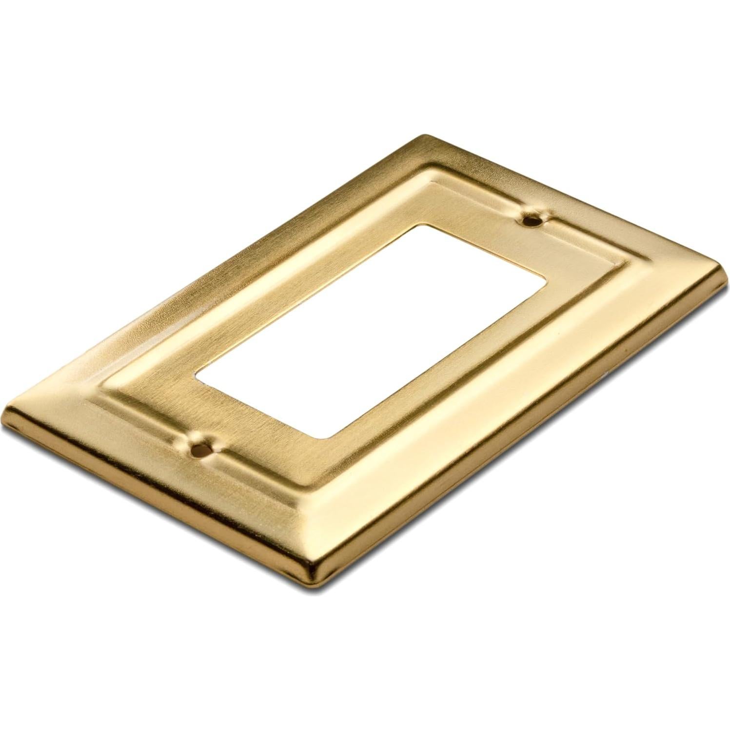 Placa de Pared Rocker Monarch Abode Oro Cepillado 1 Gang