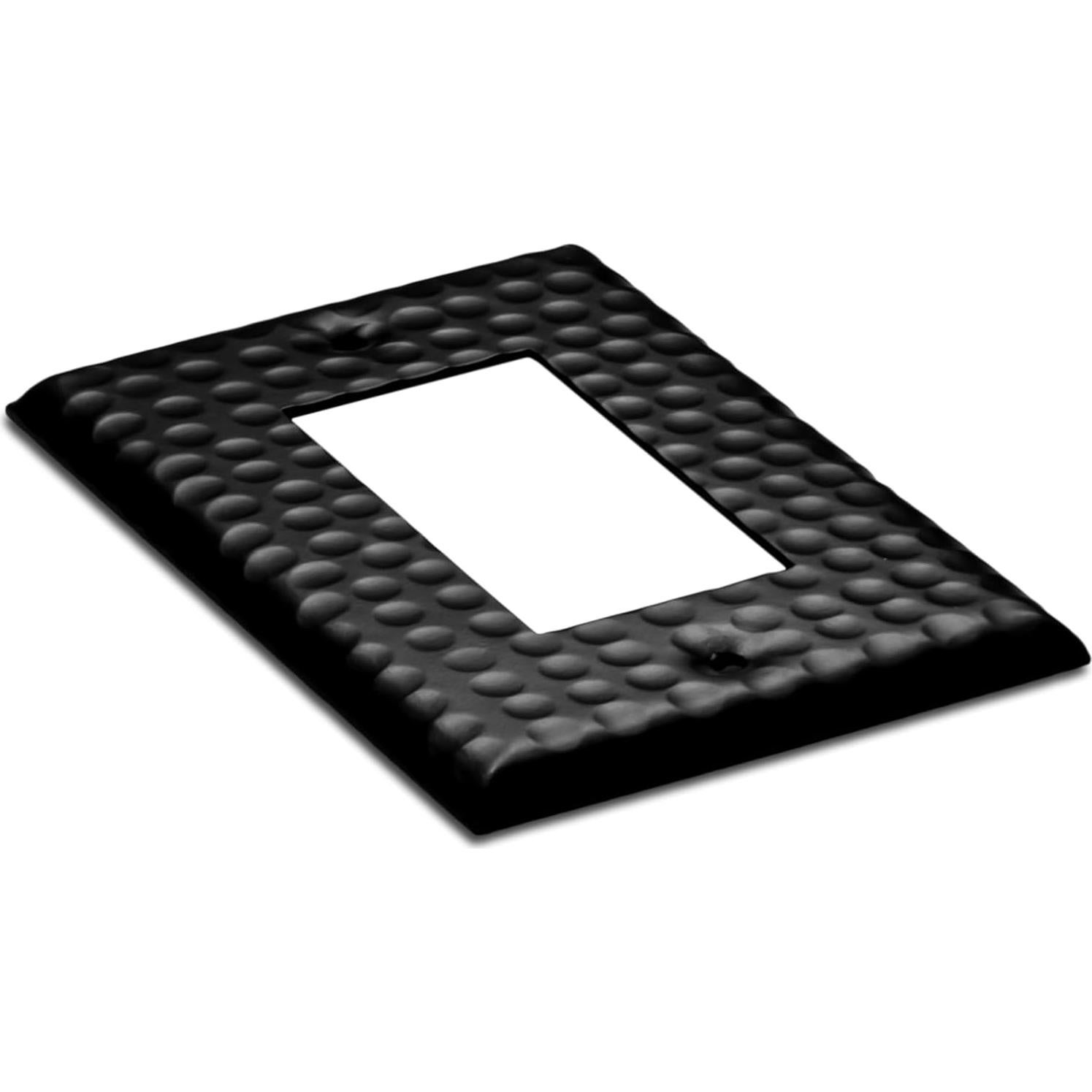 Placa de Pared Rocker Monarch Abode Negro Mate 1 Gang