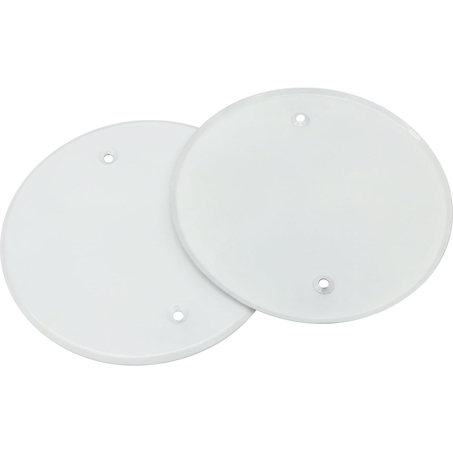 Cubierta de techo metálica Baudelun 5" blanca, paquete de 4