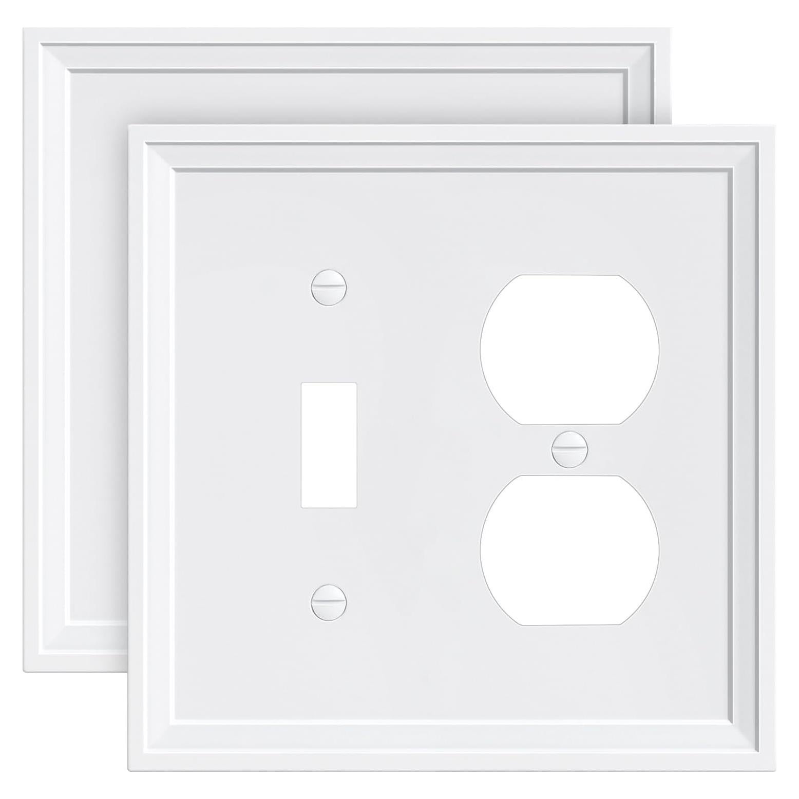 Placa de Cubierta de Interruptor y Enchufe Treewell 2 Paquetes