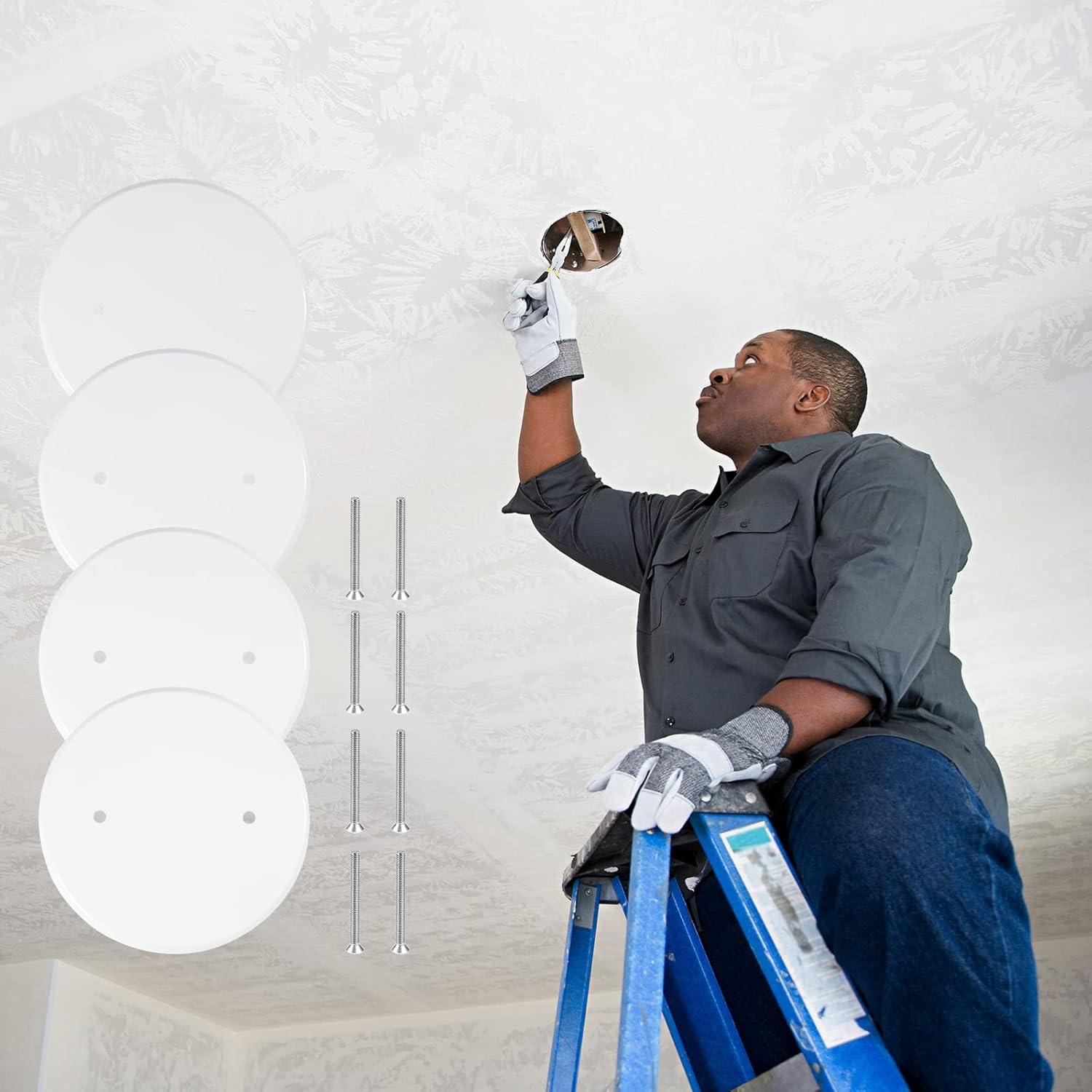 8 Placas de Cubierta de Techo Metal Jicoyin 12.7 cm Blancas