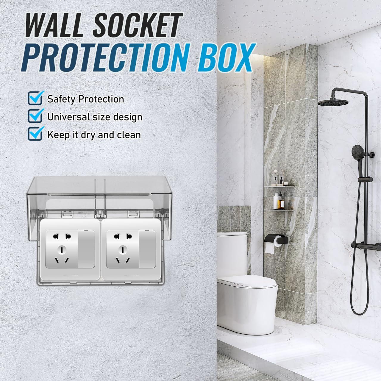 Cubierta de Enchufe Exterior STOBOK a Prueba de Climas 20x12cm