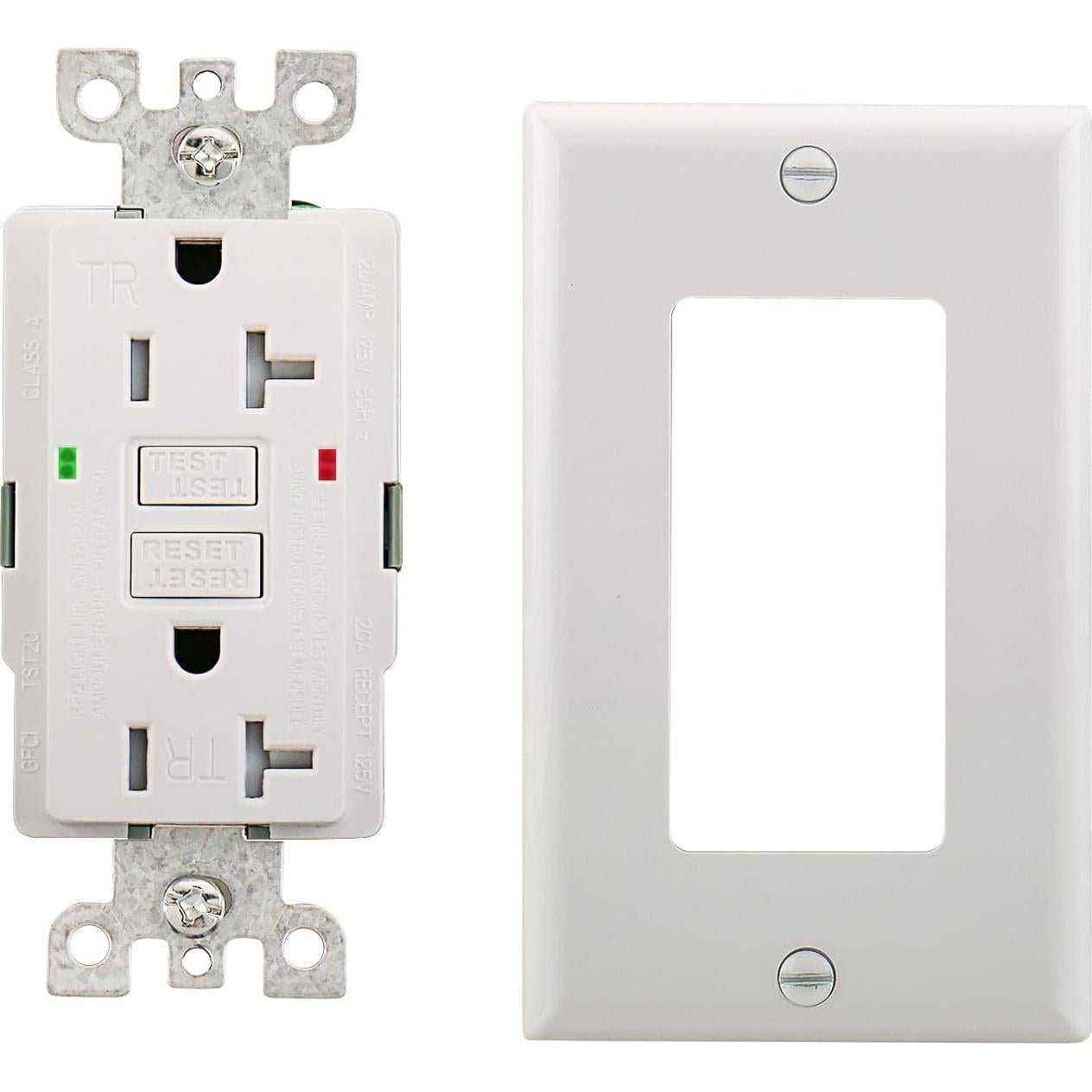 Toma de Corriente GFCI WENGART 15A/20A Paquete de 2 LED