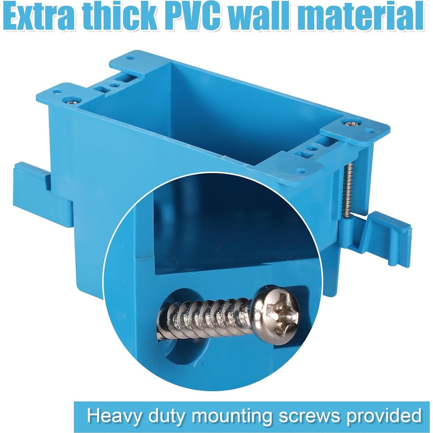 5 Piezas Caja de Salida Eléctrica 1-Gang Lasuroa 10.8x5.7cm