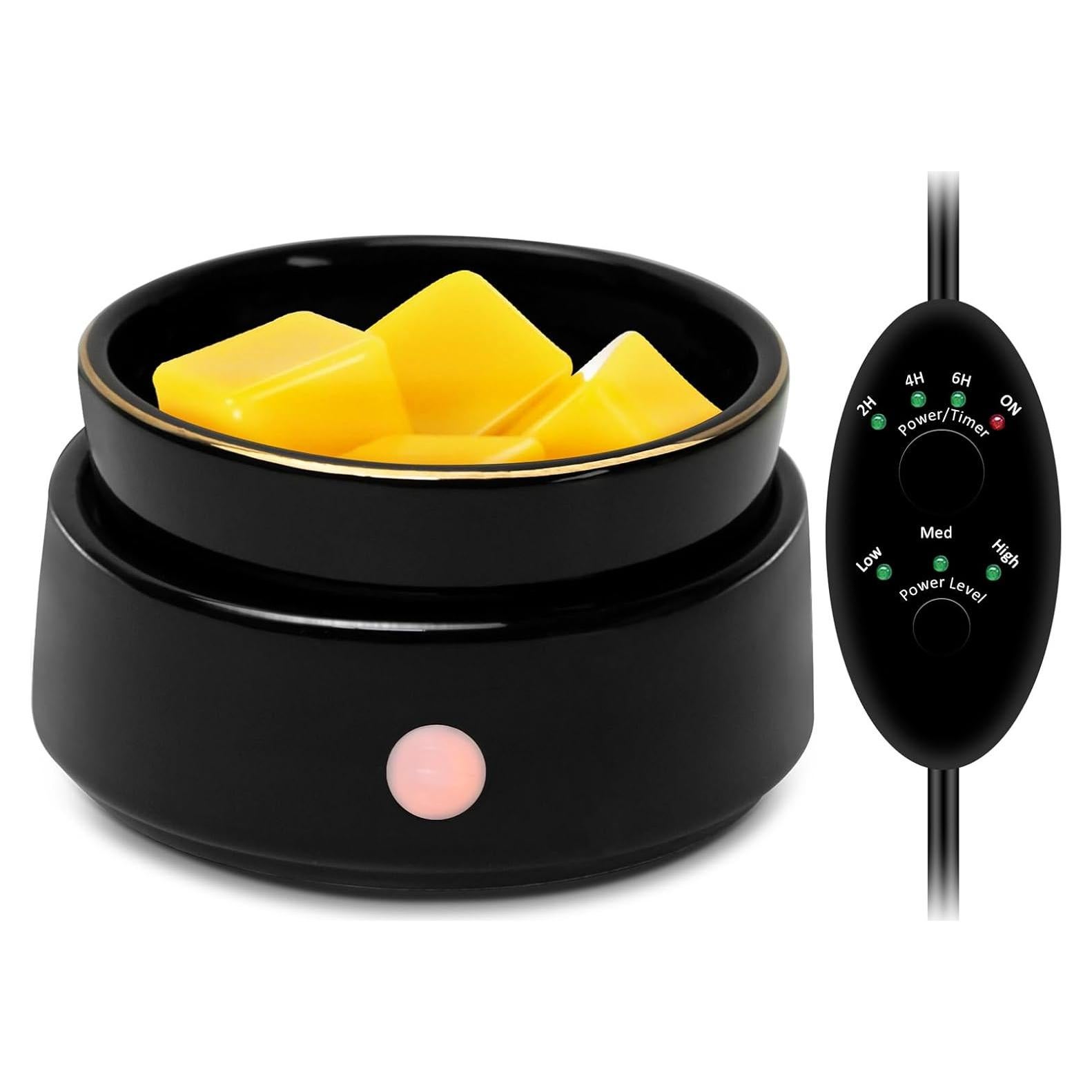 Calentador de Cera Bobolyn Negro con Temporizador y Apagado Automático