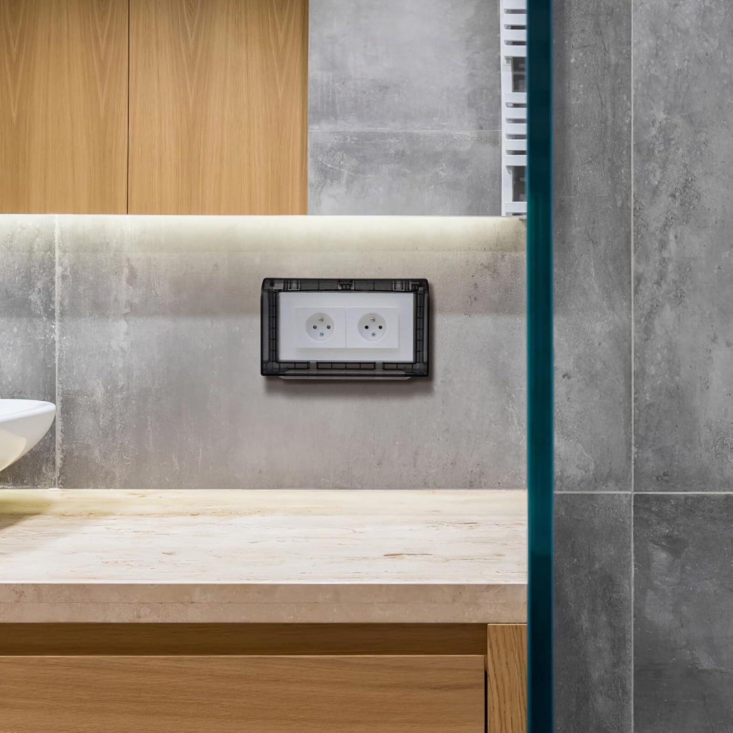 Cubierta Protectora de Enchufe Exterior Cabilock 20x12cm