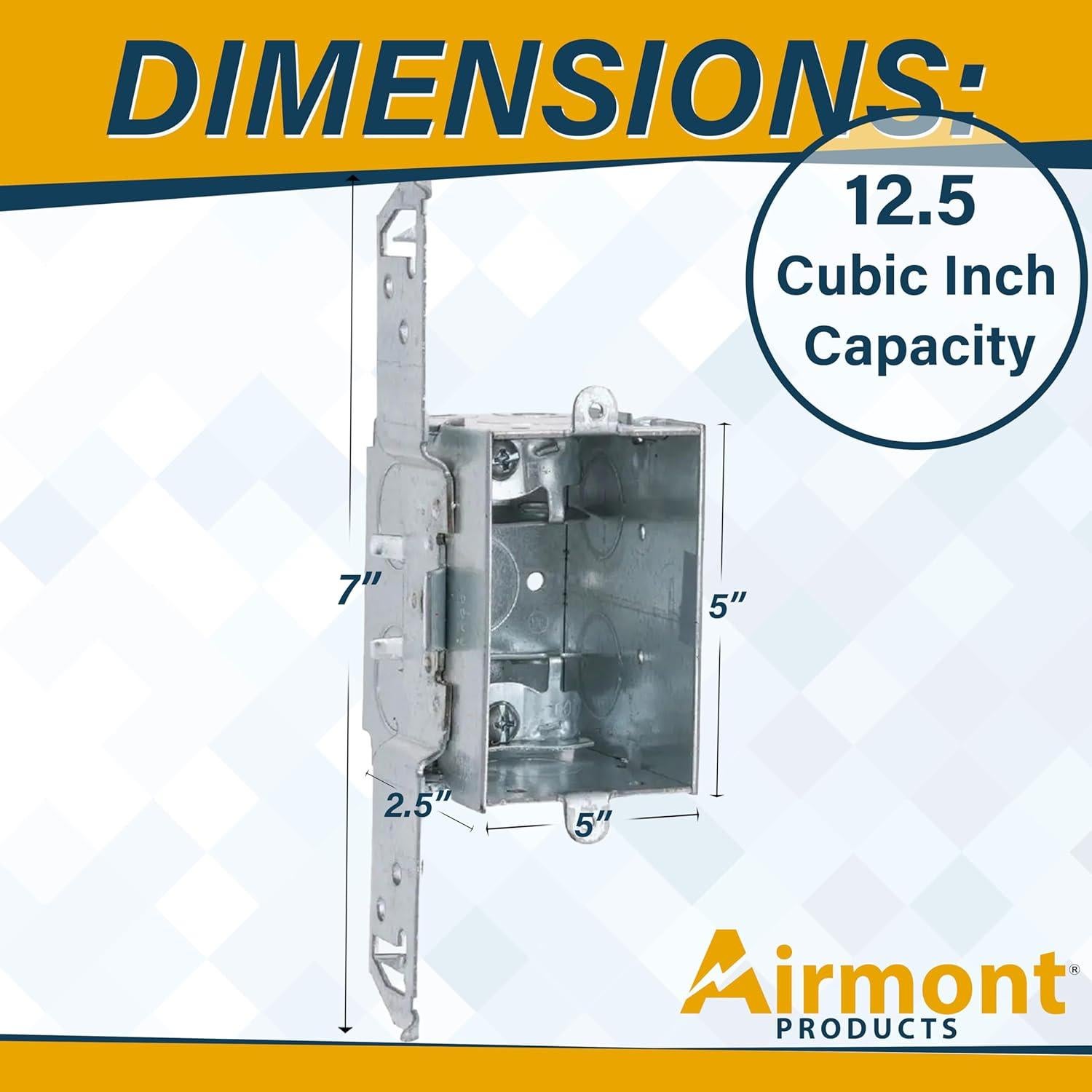 Caja de Interruptor Eléctrica Airmont 2" x 3" Agrupable