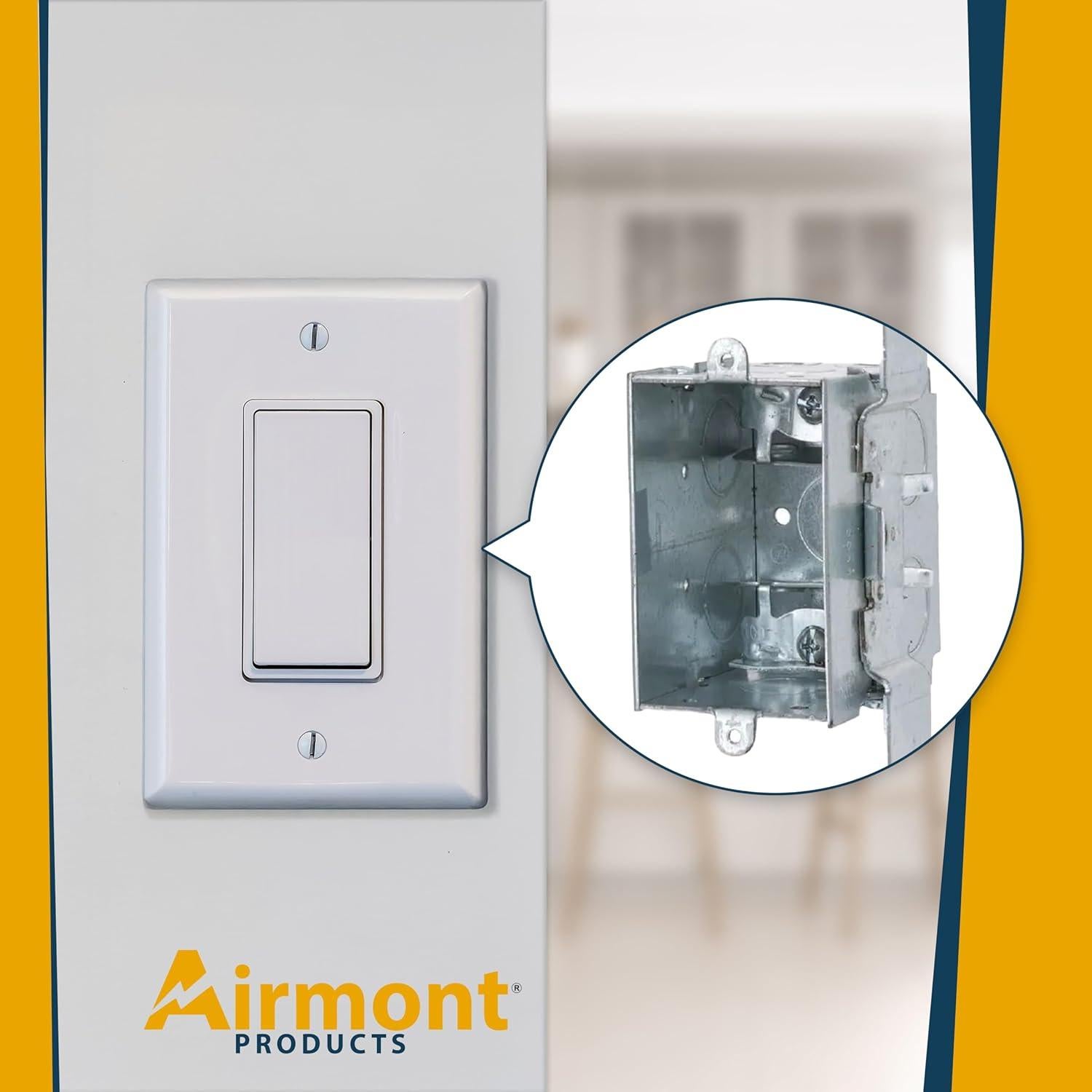 Caja de Interruptor Eléctrica Airmont 2" x 3" Agrupable