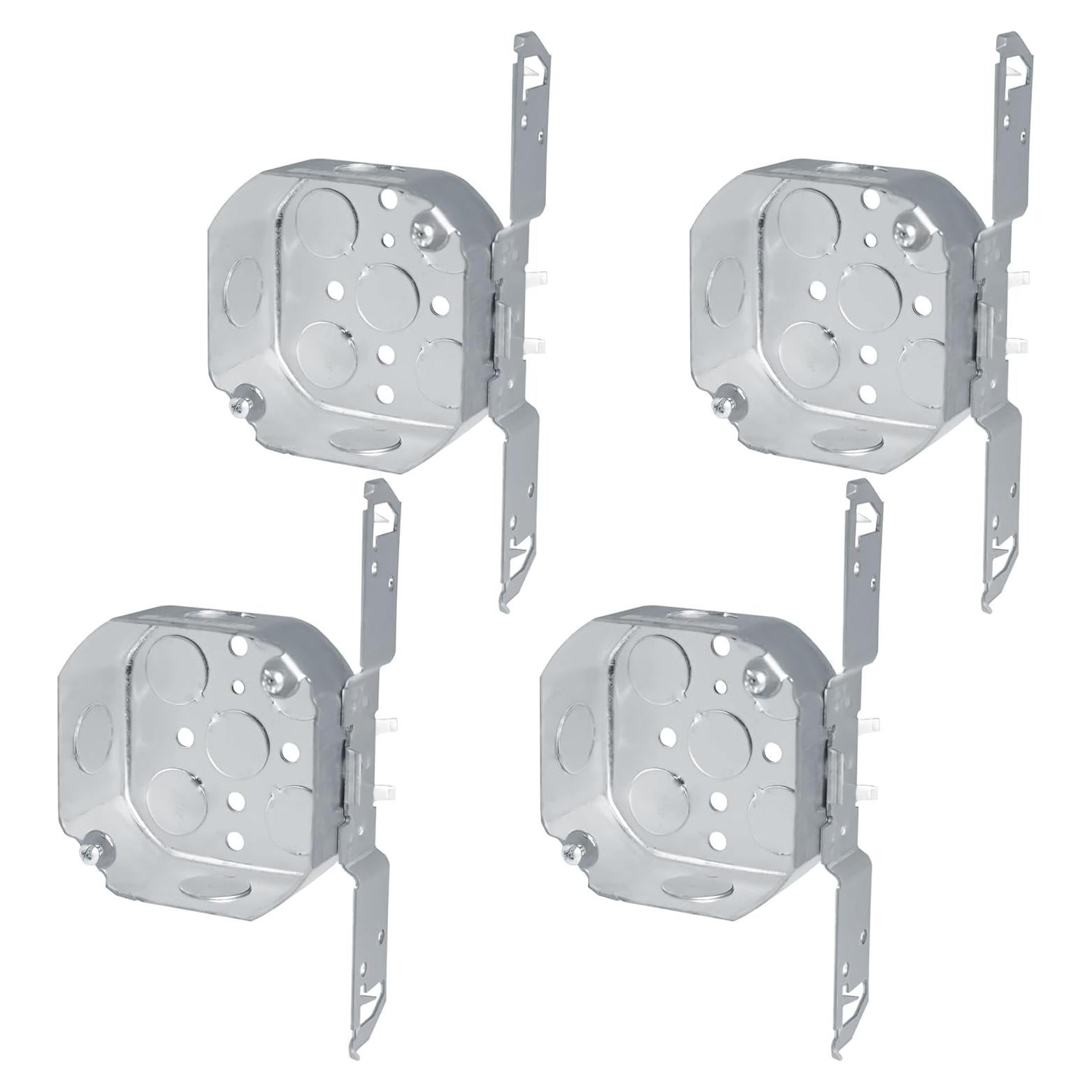 Caja Eléctrica Octagonal OHLECTRIC 10.16cm con Soporte Lateral