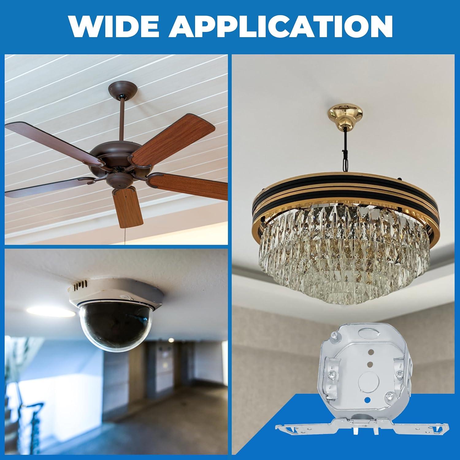 Caja Eléctrica Octagonal OHLECTRIC 10.16cm con Soporte Lateral