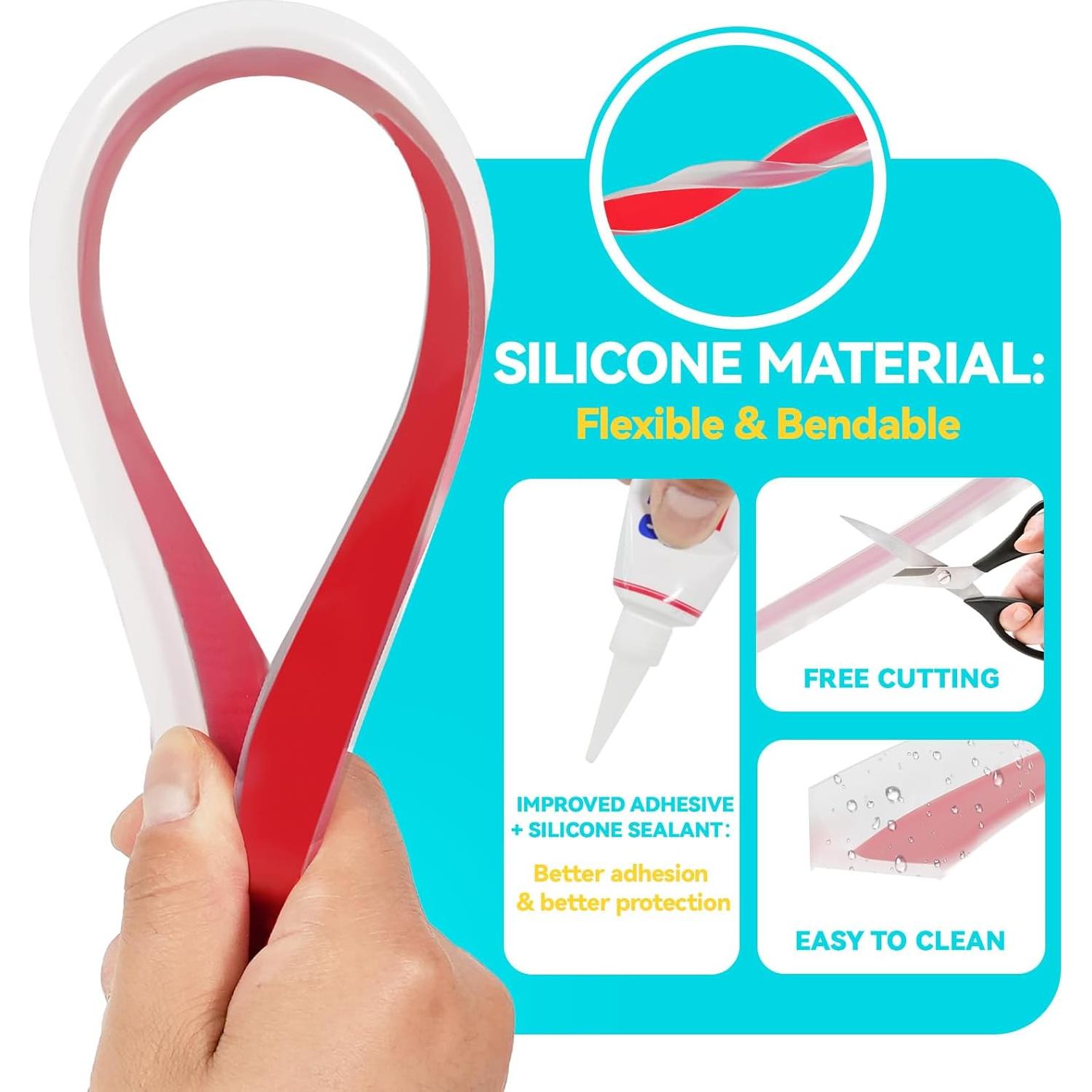 Umbral de Ducha DLYYPLUS 67" (170.18 cm) Autoadhesivo