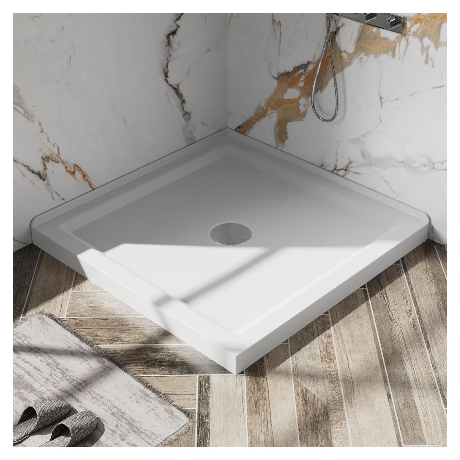 Base de Ducha 91.44 cm Doble Umbral Goodyo Blanco Brillante