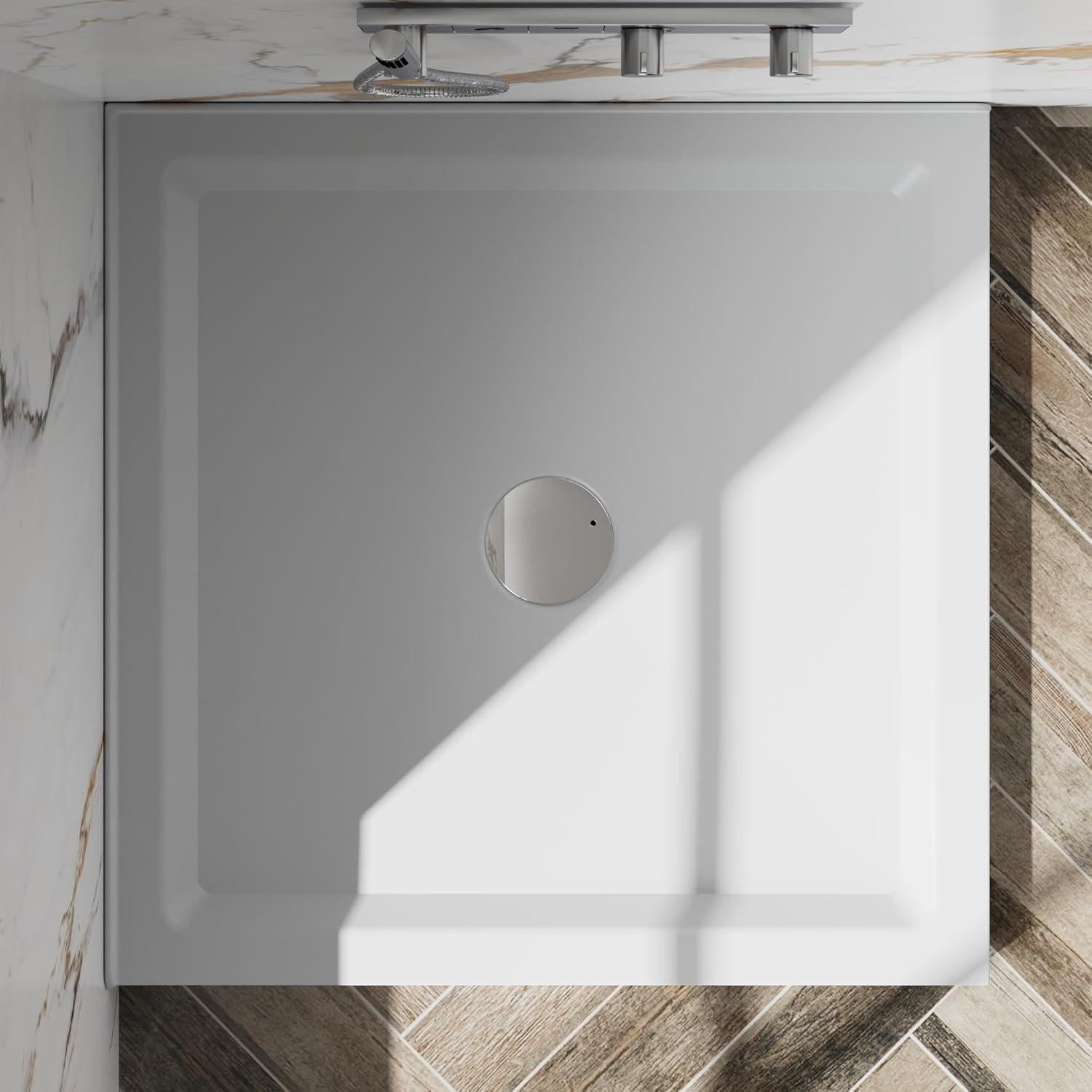 Base de Ducha 91.44 cm Doble Umbral Goodyo Blanco Brillante