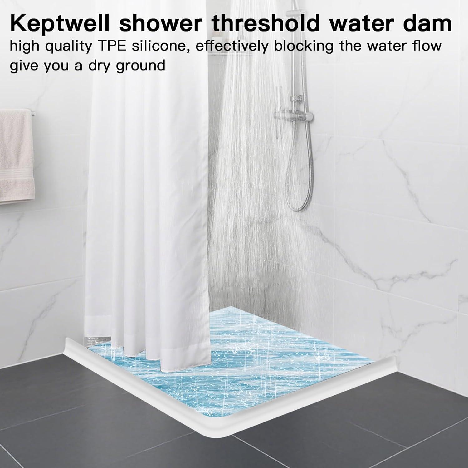 Barrera de agua para umbral de ducha Keptwell 67" (170 cm)