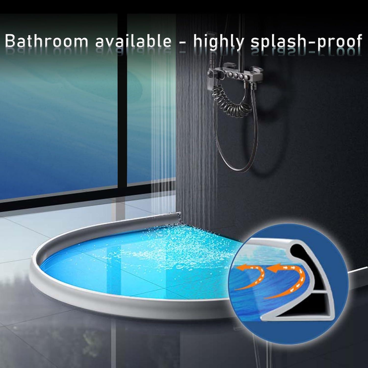 Umbral de Ducha Winmist Glimpse 2.0m x 3cm Silicona Blanca