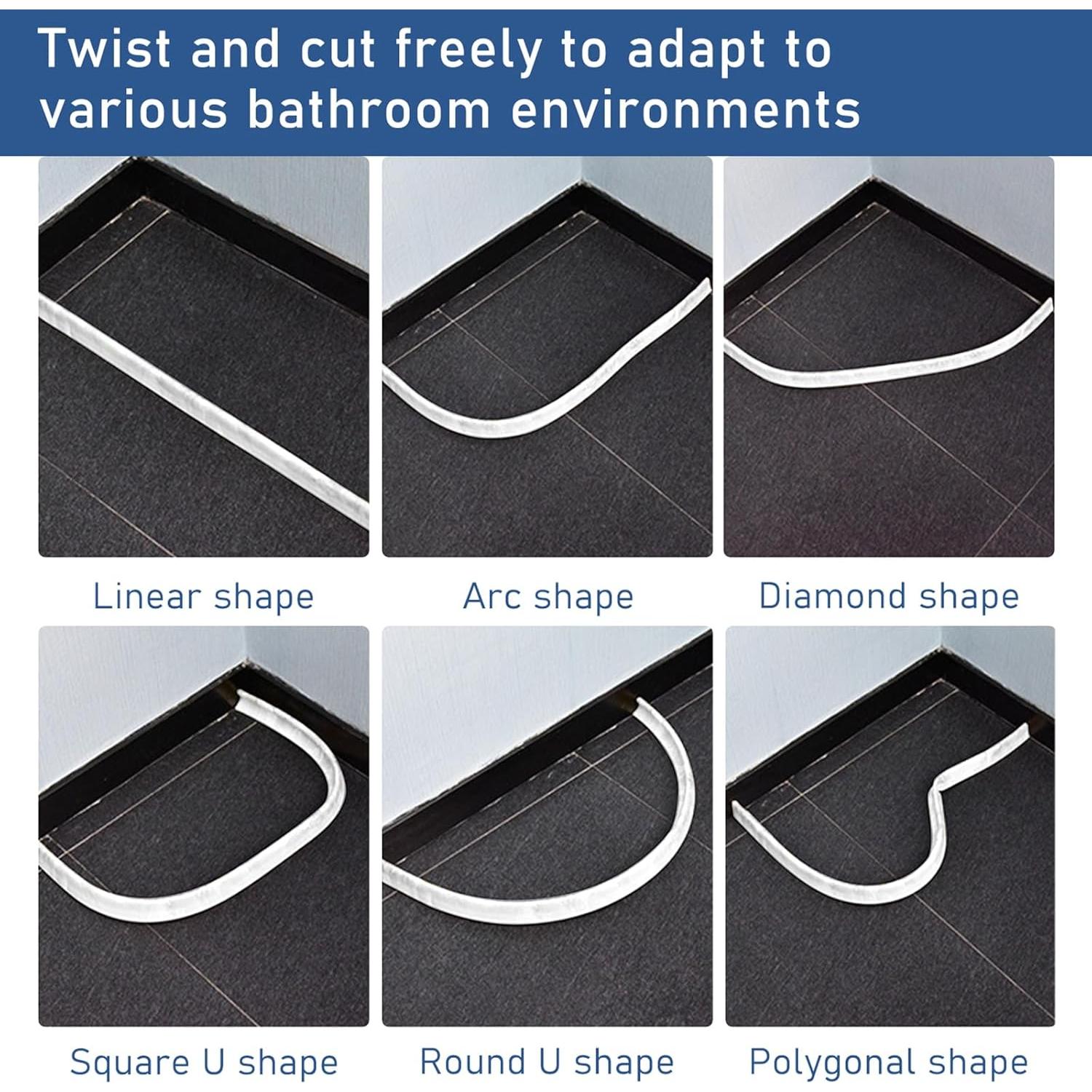 Umbral de Ducha Winmist Glimpse 2.0m x 3cm Silicona Blanca