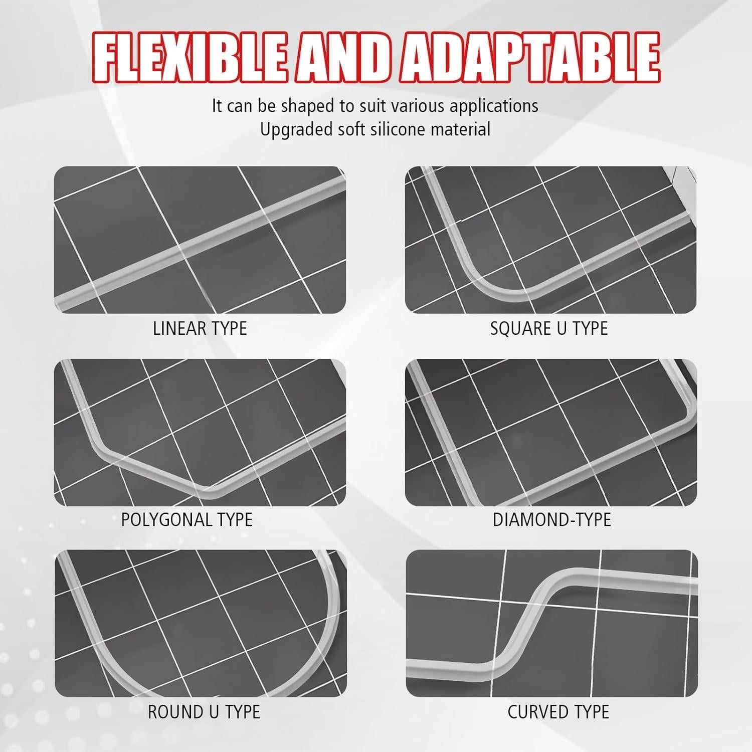 3 Piezas Dique de Agua Silicona Autoadhesivo 99 cm Panthra