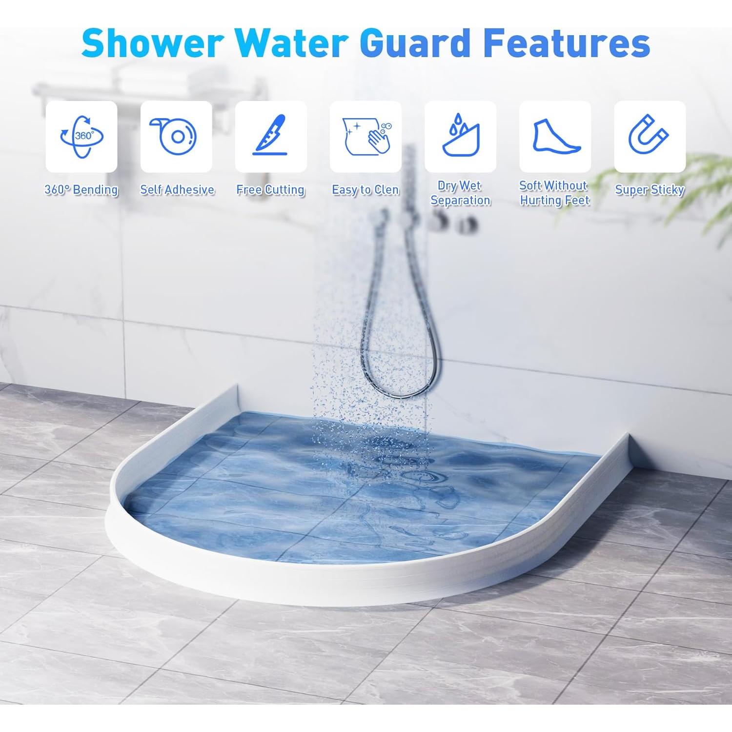 Dique de Agua para Ducha ZUERST 228.6 cm Autoadhesivo 9.65 cm Alto