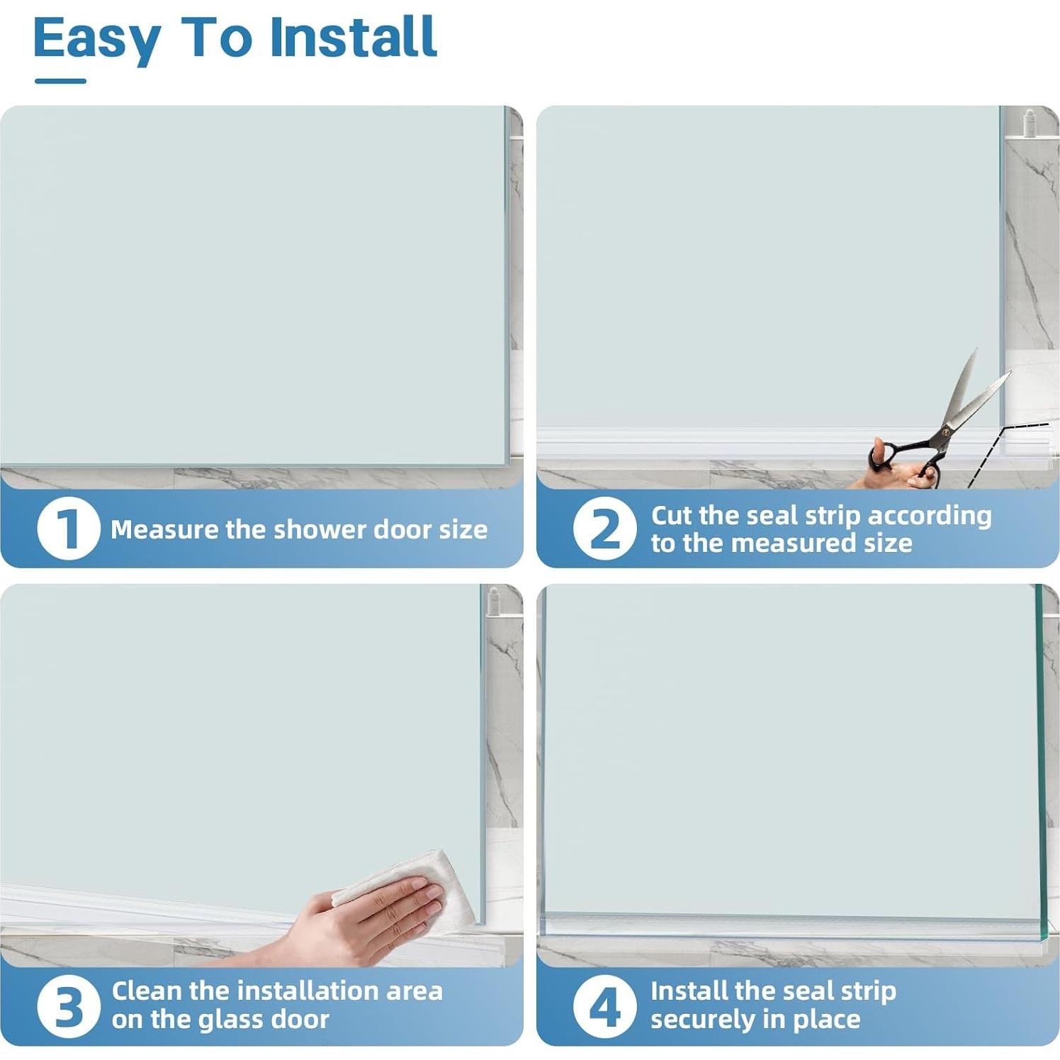 Tira de Sello Inferior para Puerta de Ducha Bougainora 91.44cm