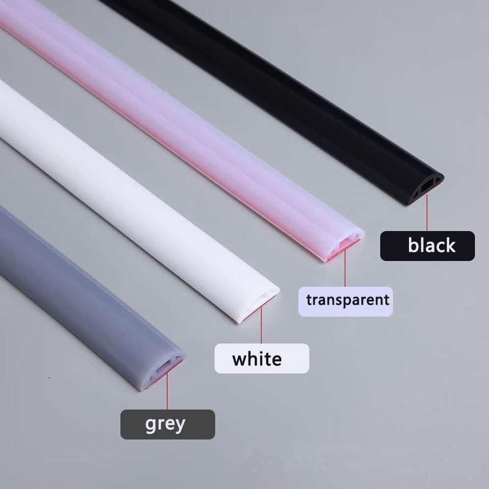 Tira de sellado de silicona autoadhesiva Qtach 183 cm negra