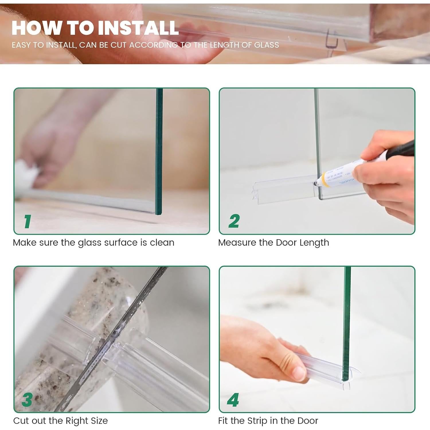 Barrera de Agua 99 cm PHMUNY PVC Transparente Tipo D para Ducha