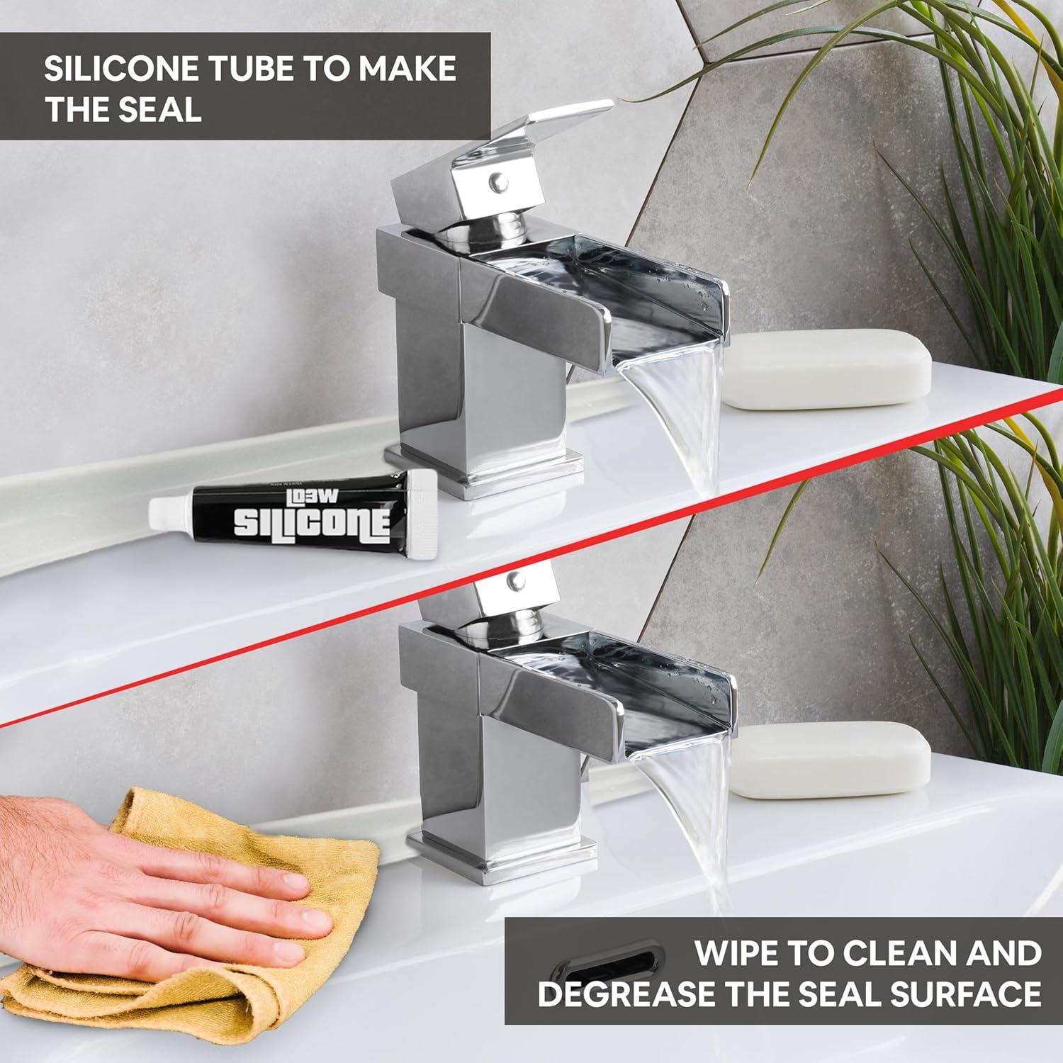 Sello de Puerta de Ducha LD3W de Silicona 170 cm Blanco