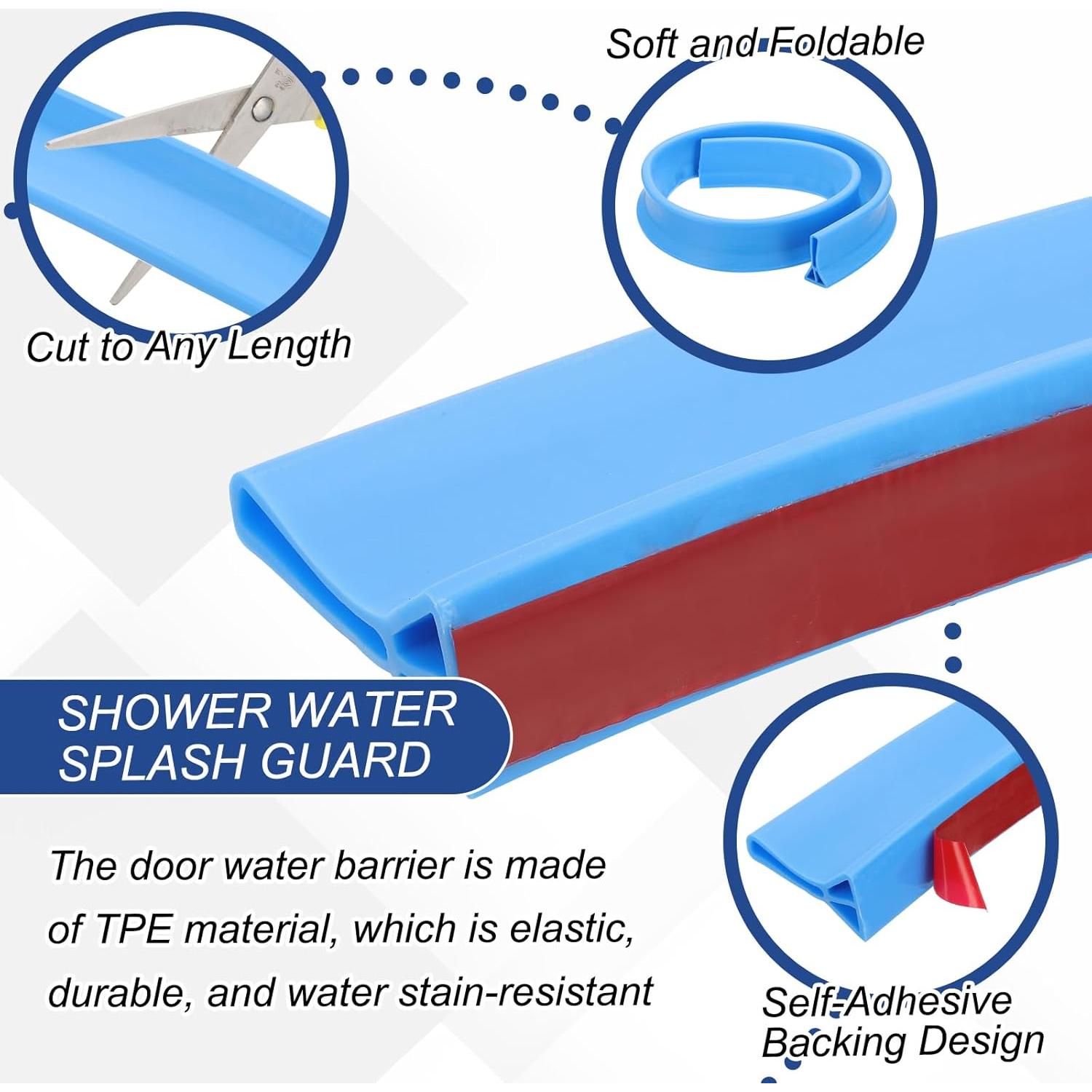 Barrera de Agua para Ducha PATIKIL 198 cm TPE Azul