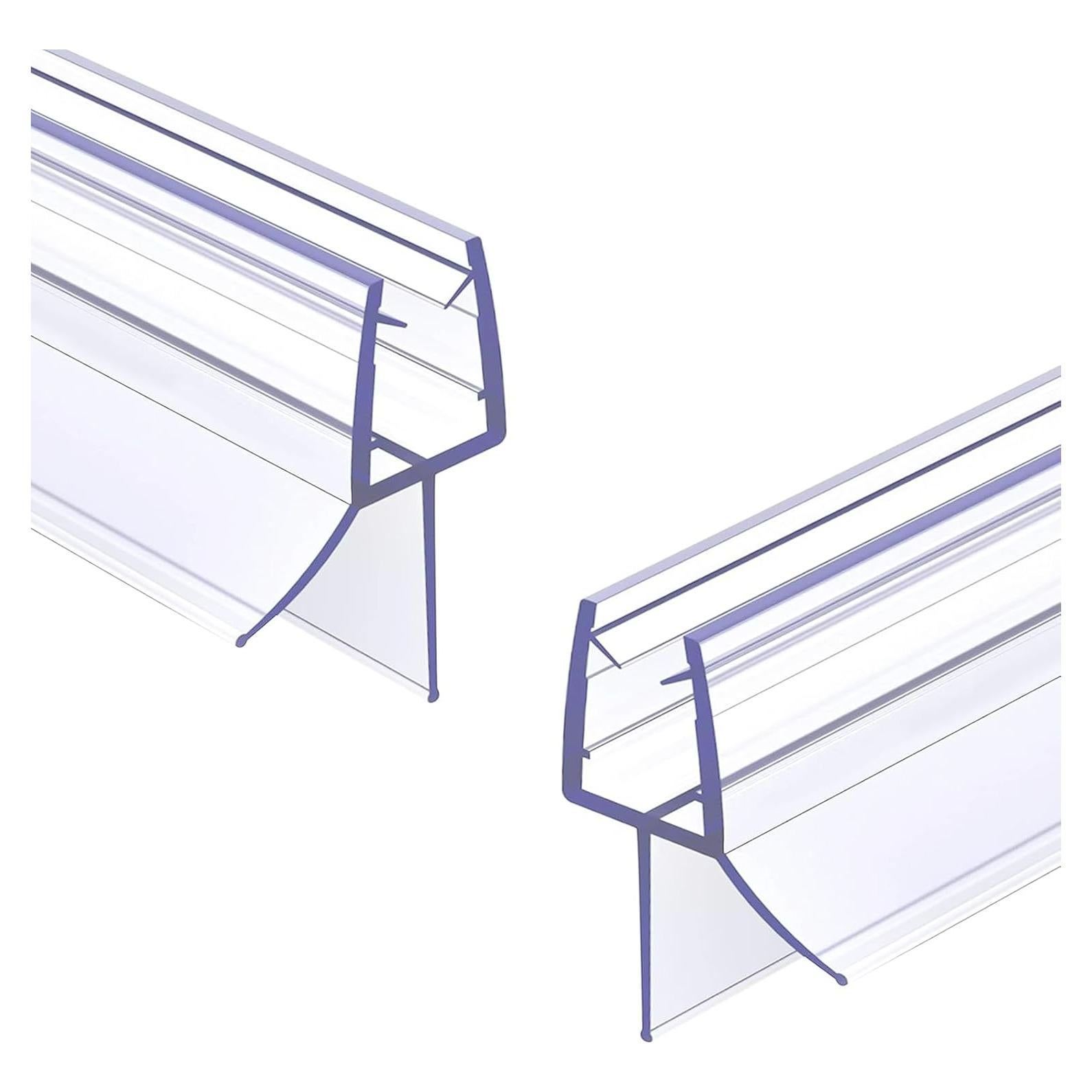 Paquete de 2 sellos inferiores ELYXIAN para puertas de ducha 6mm x 91.44cm