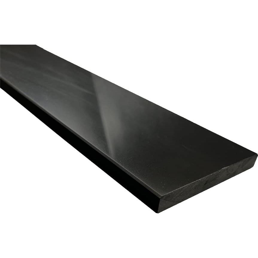 Umbral de Ducha Tenedos de Mármol Negro Pulido 15.24x1.57 cm