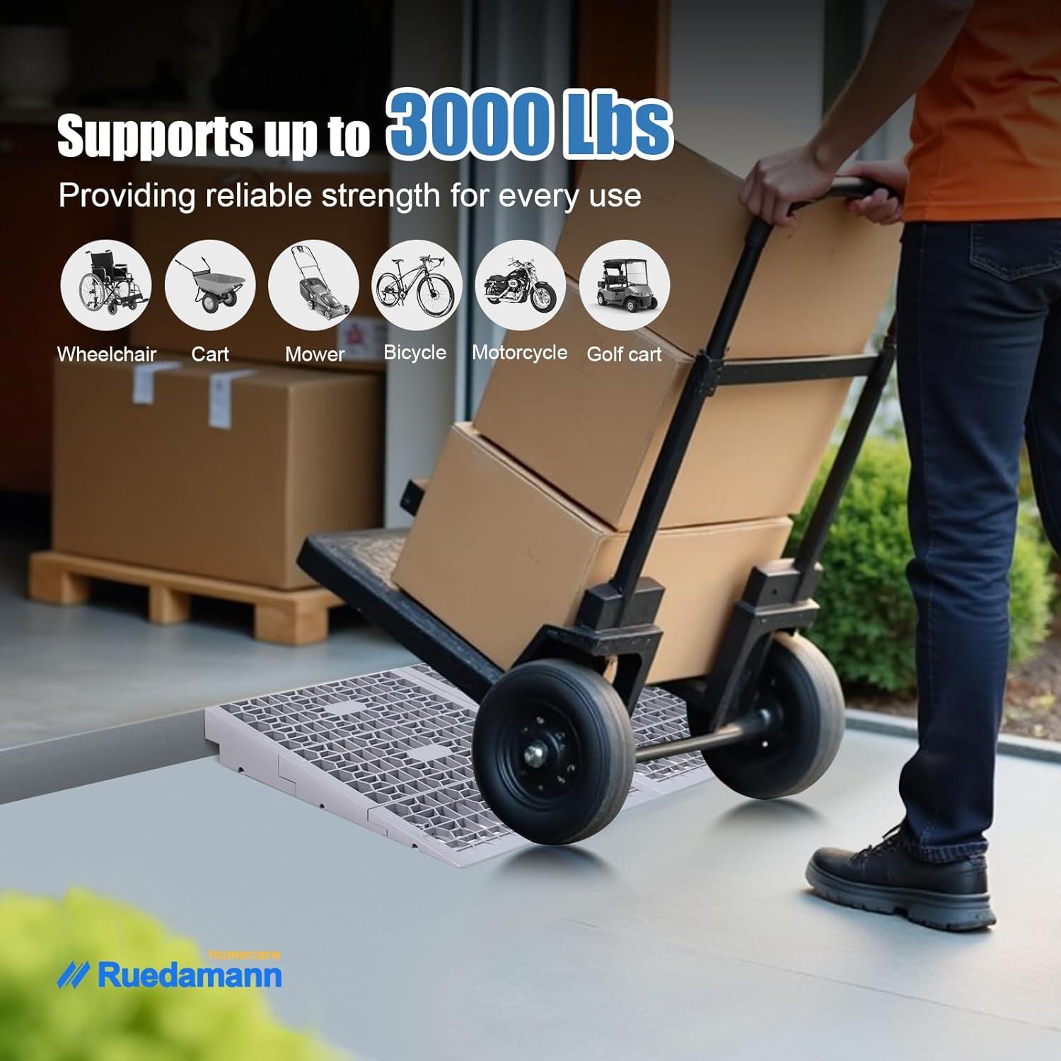 Rampa Modular de Umbral Ruedamann 2" (5.08 cm) 1360 kg