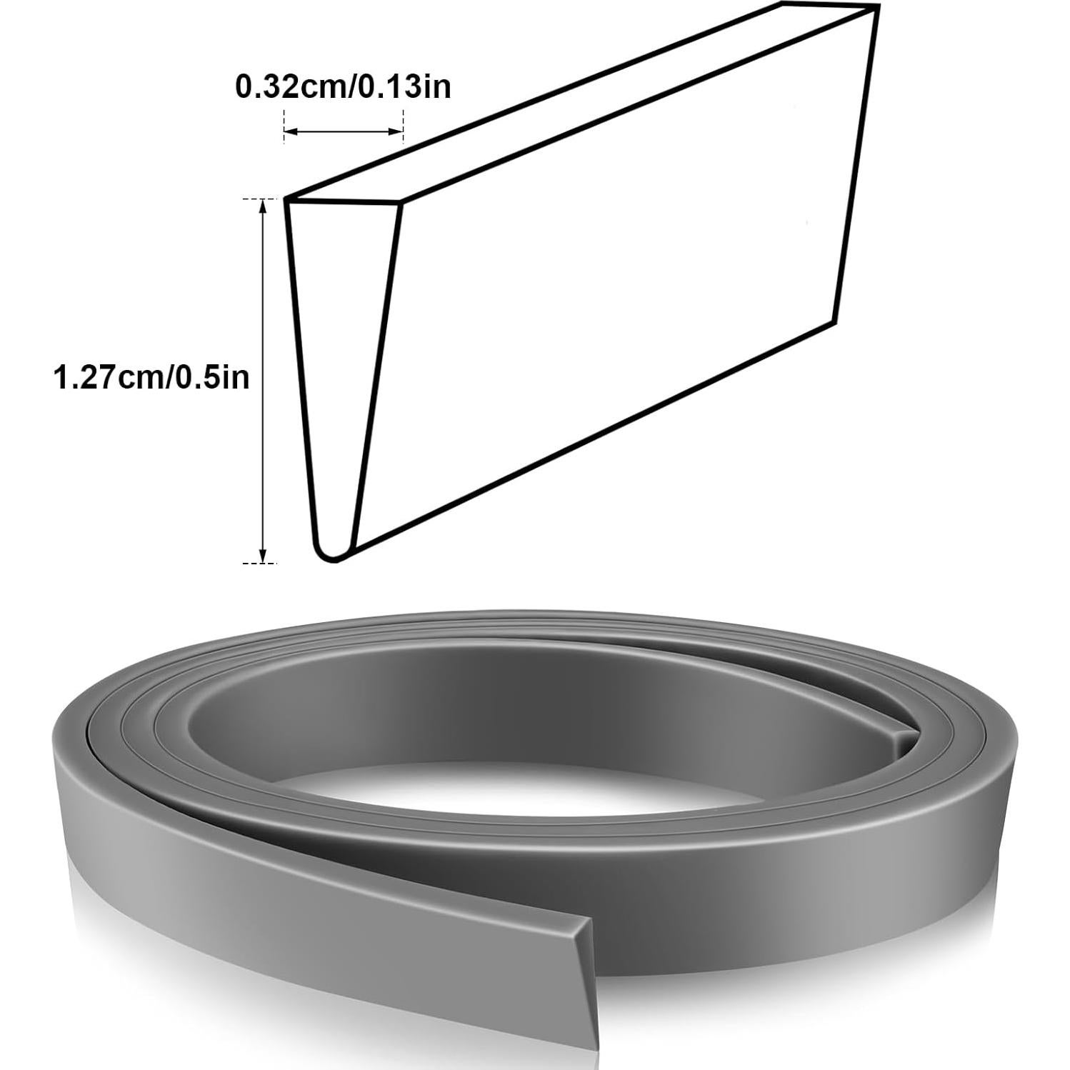 2 Rollos Sello de Silicona Ajustable para Puerta de Tormenta Boao 94 cm