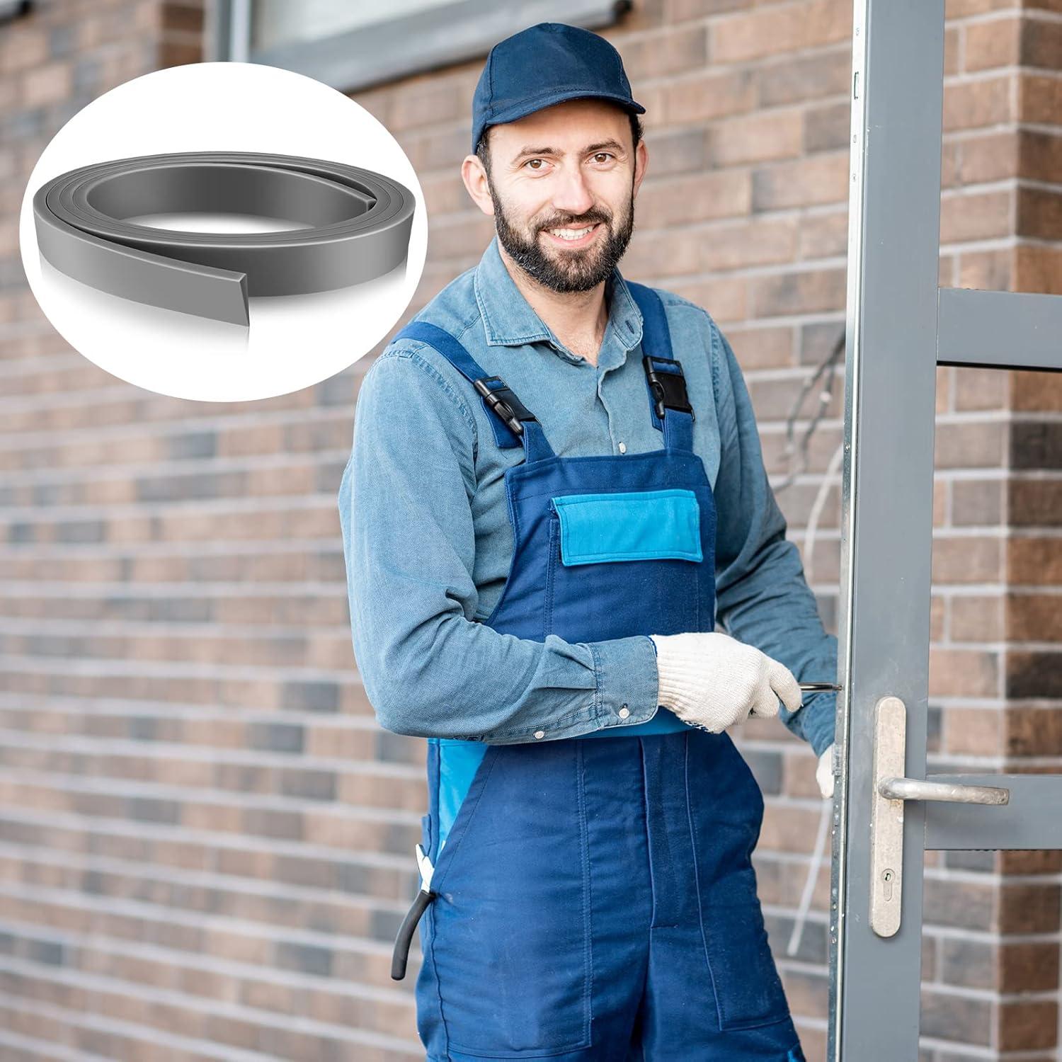 2 Rollos Sello de Silicona Ajustable para Puerta de Tormenta Boao 94 cm