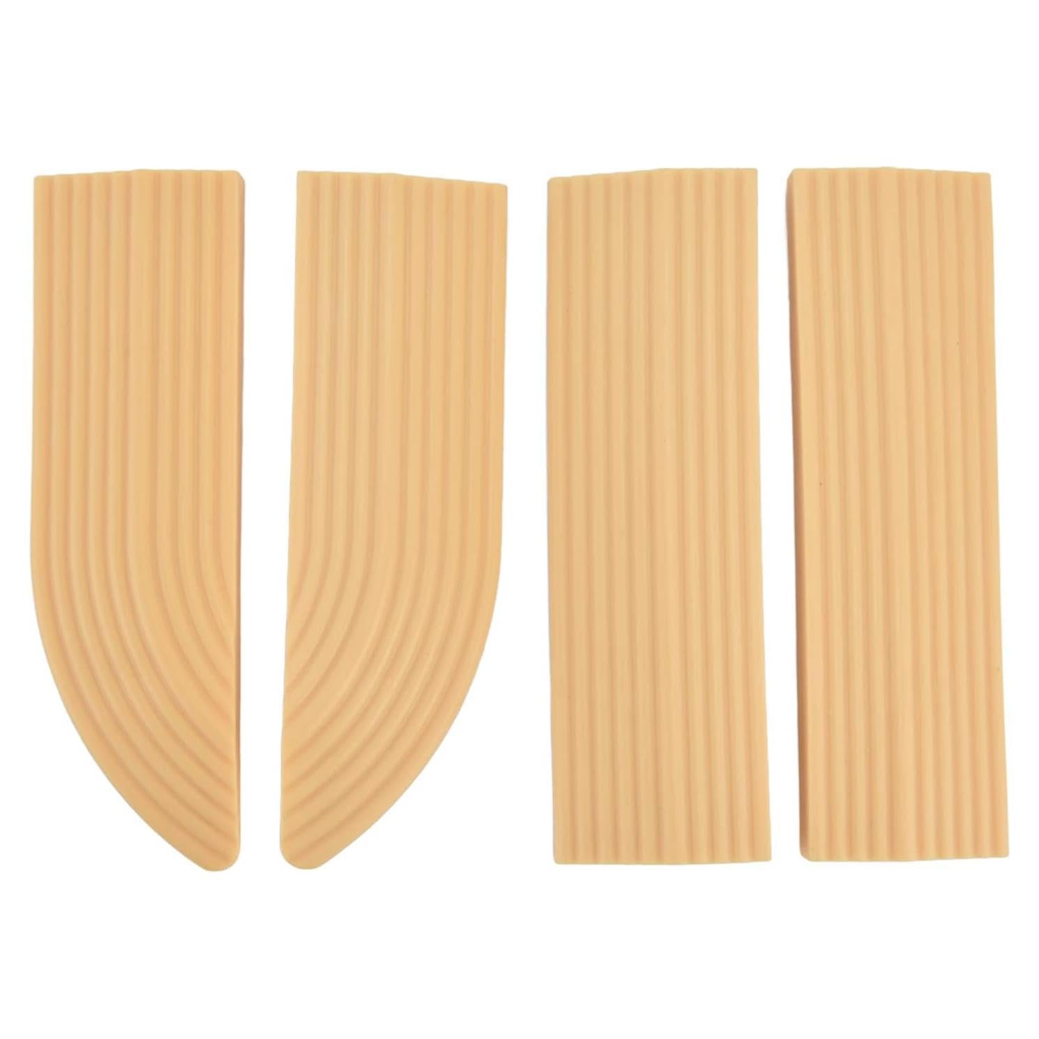 4 Piezas Rampa de Goma HEEPDD para Sillas de Ruedas 68.6 cm