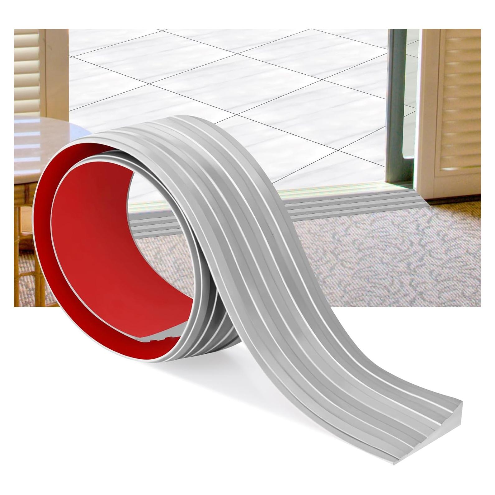 Rampa de Umbral de Goma EYAYEN 1.01 m Antideslizante Gris