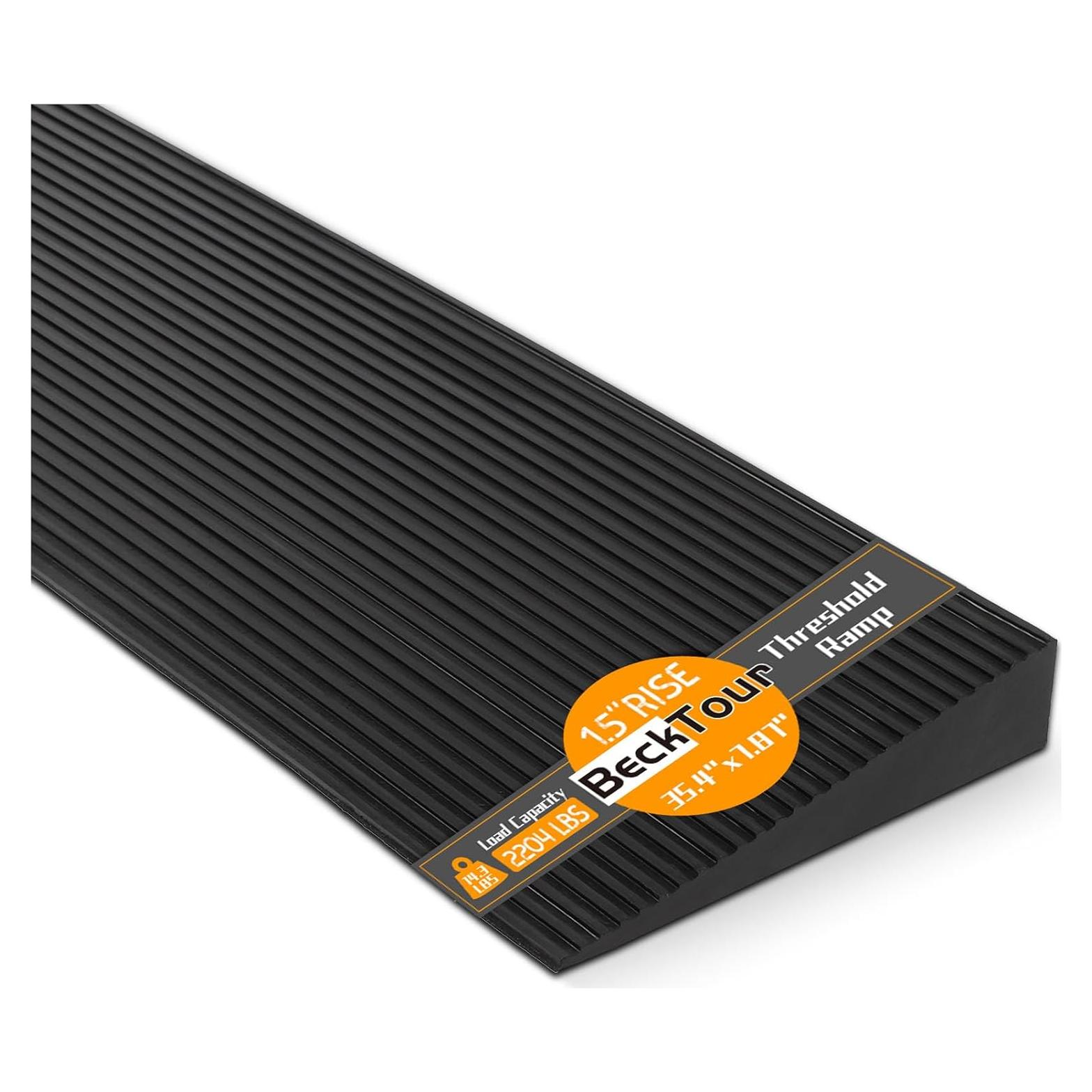 Rampa de umbral de goma BeckTour 1.5" altura 90.16x20 cm