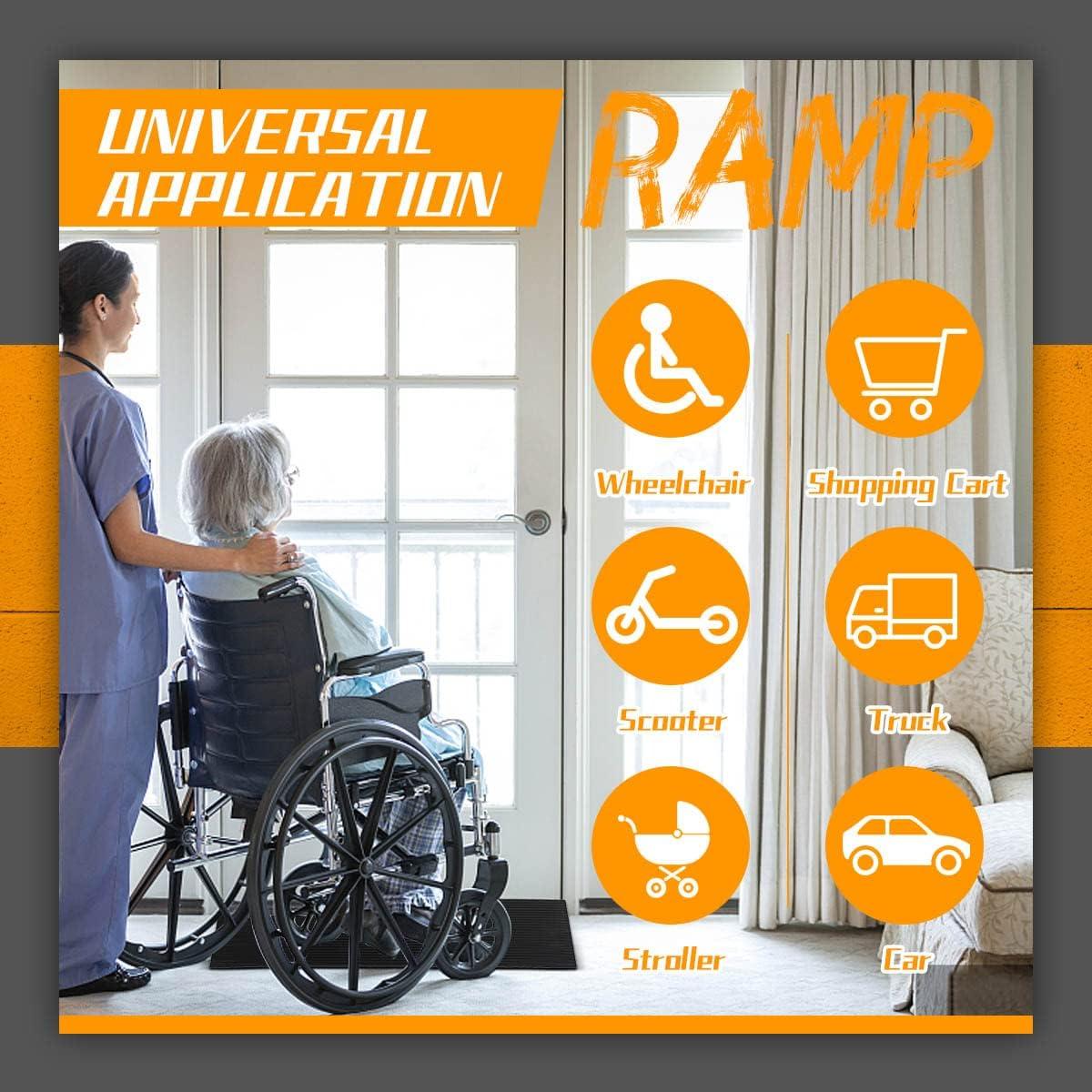 Rampa de umbral de goma BeckTour 1.5" altura 90.16x20 cm