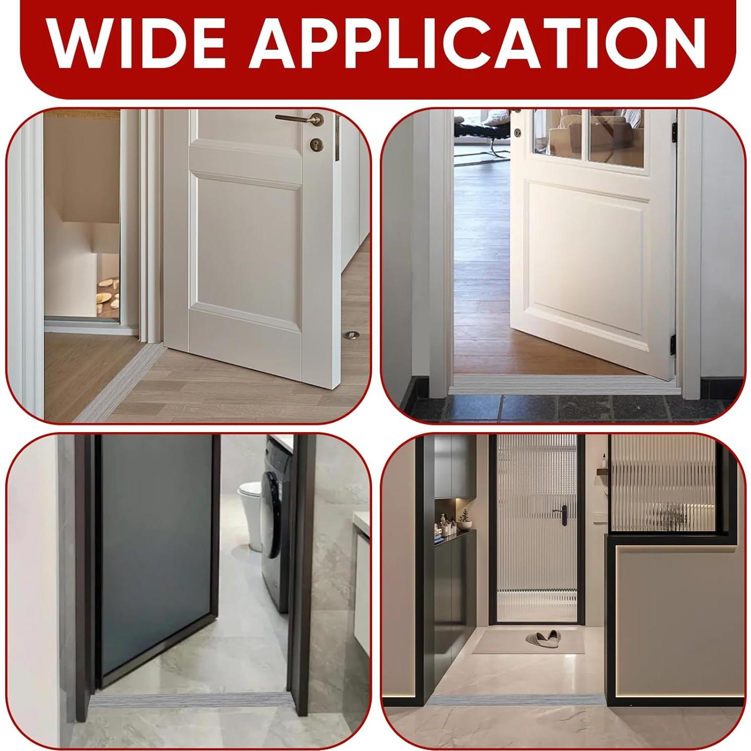 Tira de transición de suelo autoadhesiva Danlaila 5 cm x 3 m gris