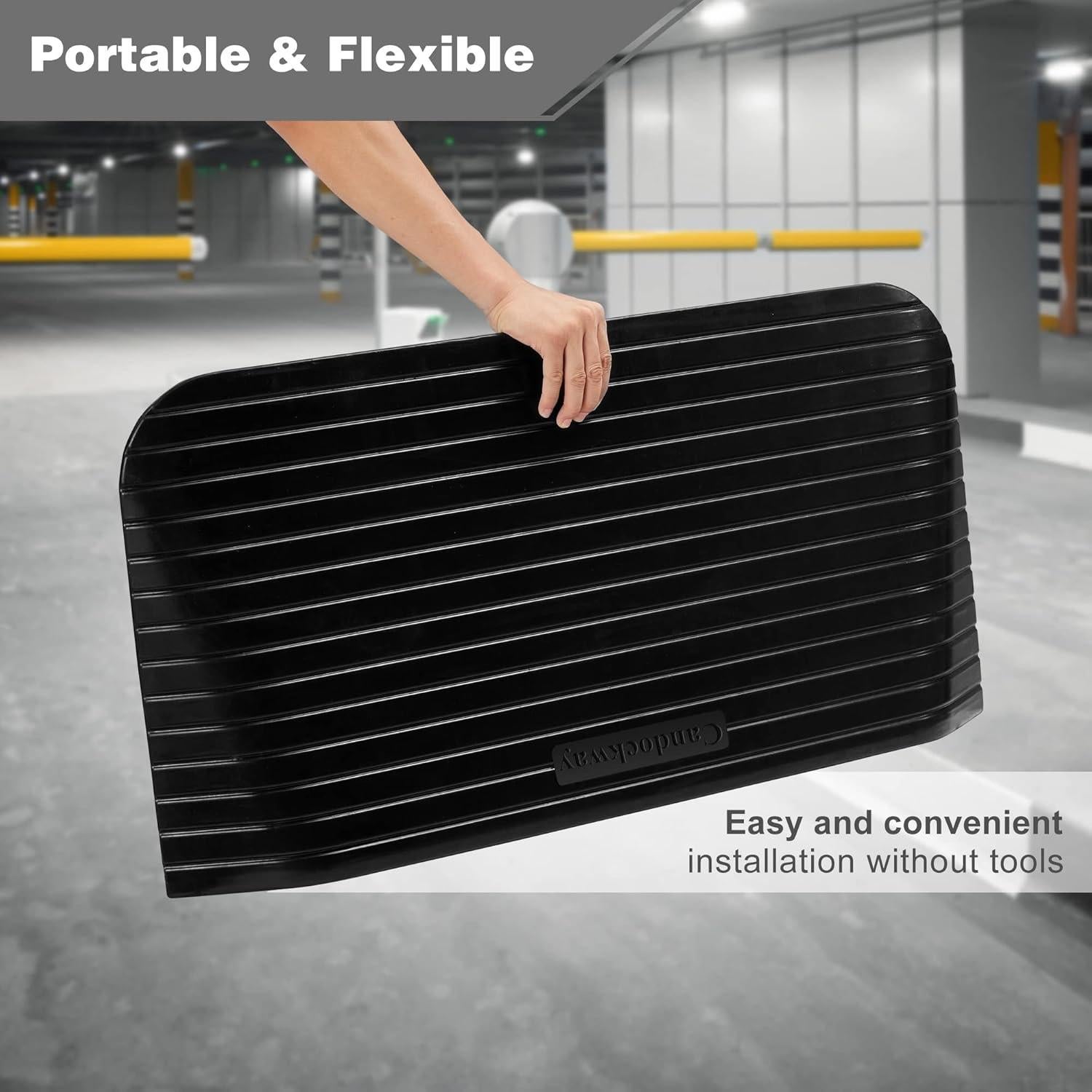 Rampa de umbral Candockway 3.5" antideslizante 1995.8 kg