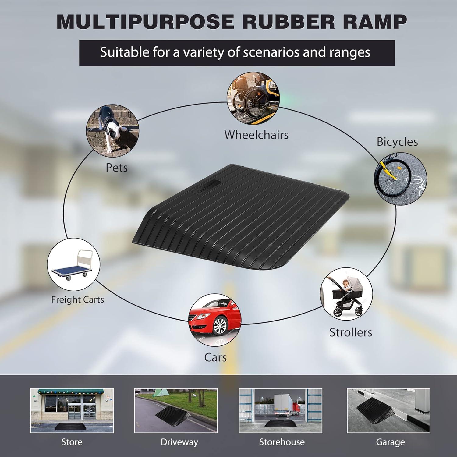 Rampa de umbral Candockway 3.5" antideslizante 1995.8 kg
