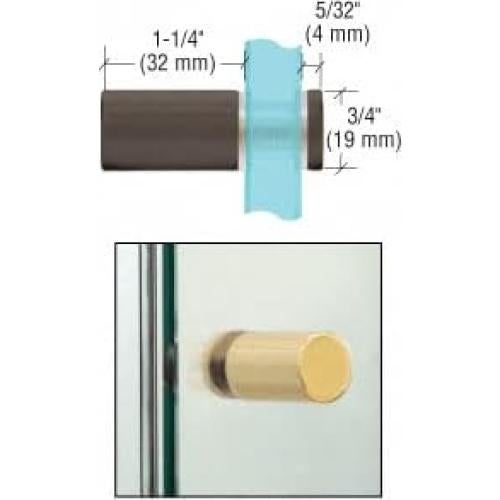 Perilla de Ducha Cilindro C.R. Laurence Bronce Aceitado 19mm