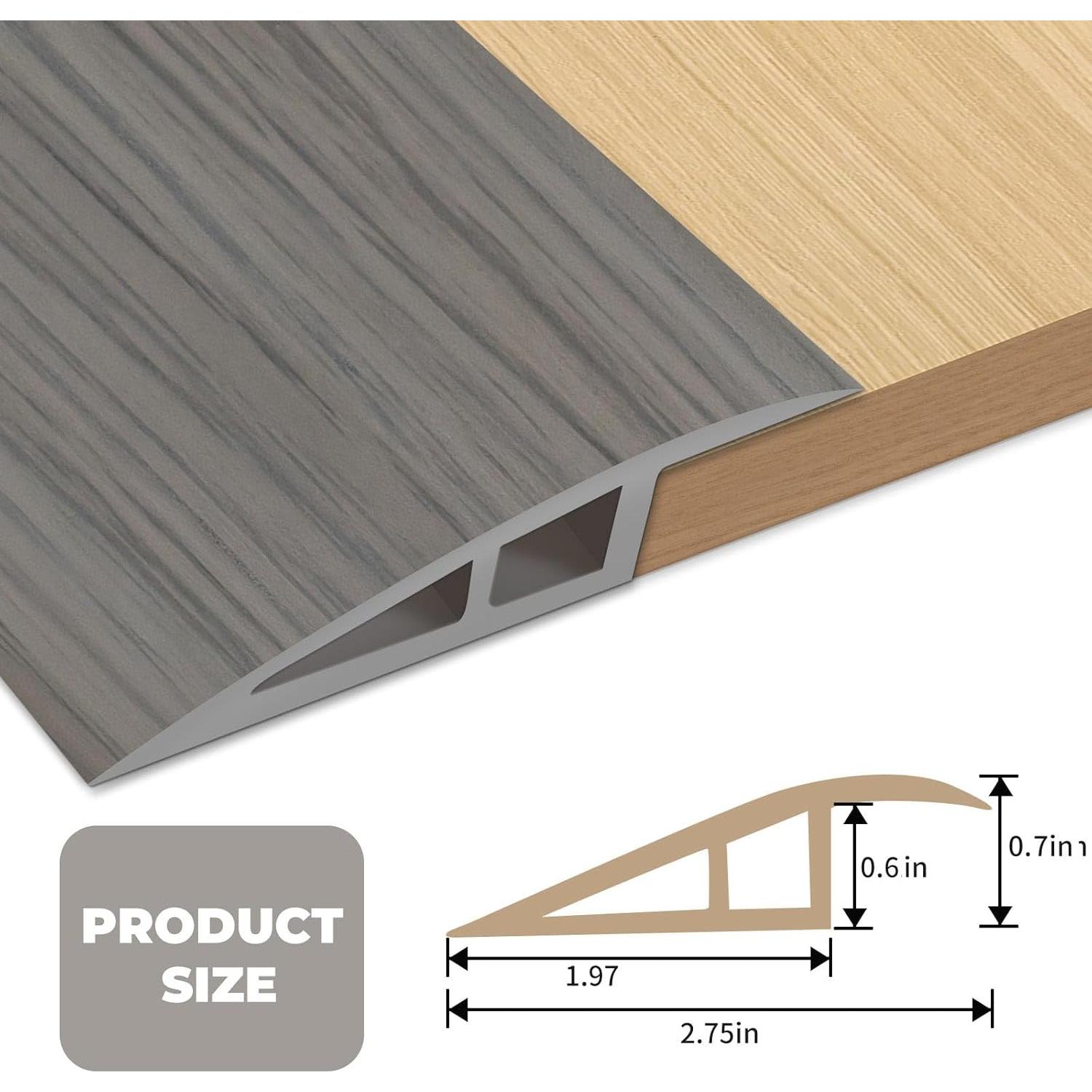 Tira de Transición de Vinilo EaseThrift 91.44 cm Gris
