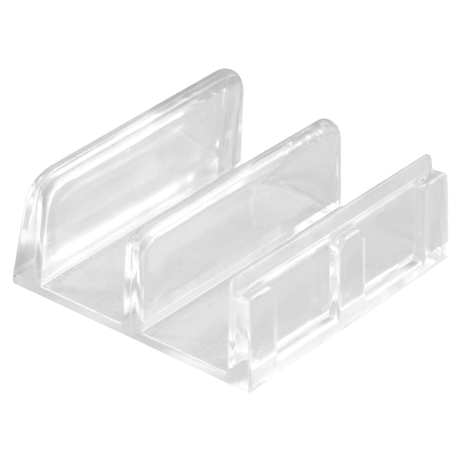 Guía Inferior para Puerta de Ducha Prime-Line M 6059, Plástico Transparente, Paquete de 2