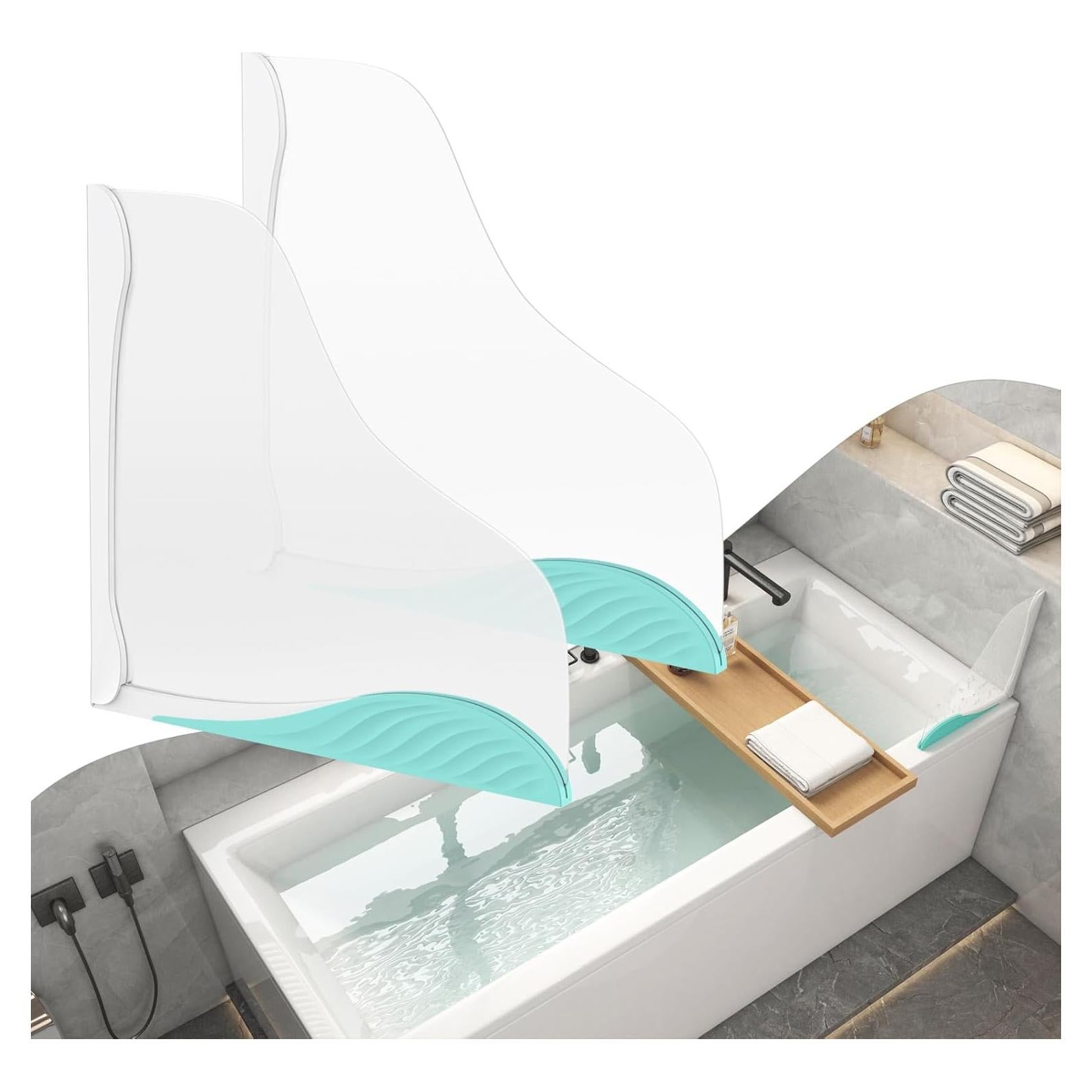 Protector de Salpicaduras de Ducha Fanslgeolsy 30.8x30.3cm