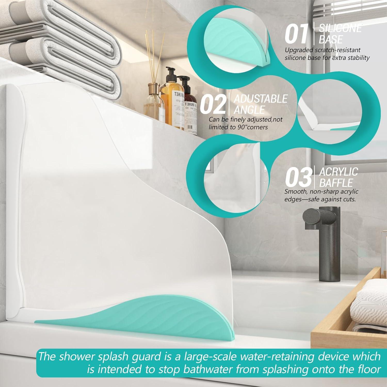 Protector de Salpicaduras de Ducha Fanslgeolsy 30.8x30.3cm