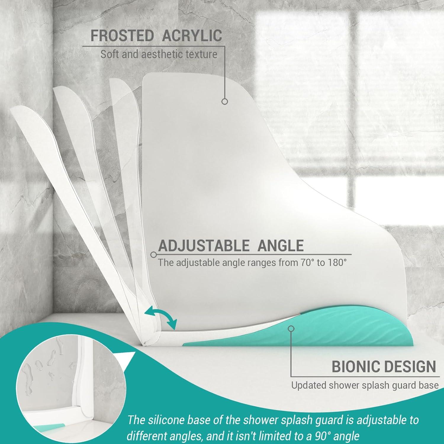 Protector de Salpicaduras de Ducha Fanslgeolsy 30.8x30.3cm