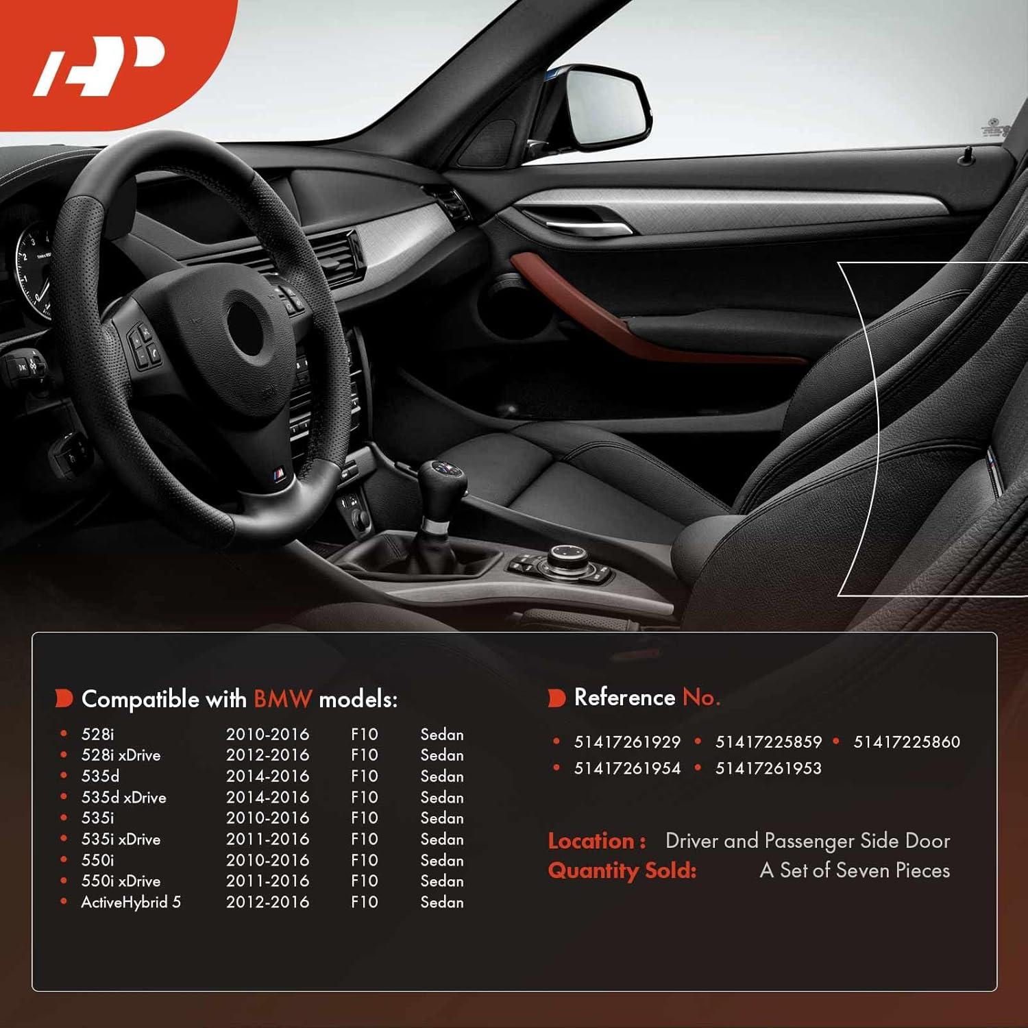 Juego de Cubierta de Manija de Puerta A-Premium para BMW 528i 2010-2016